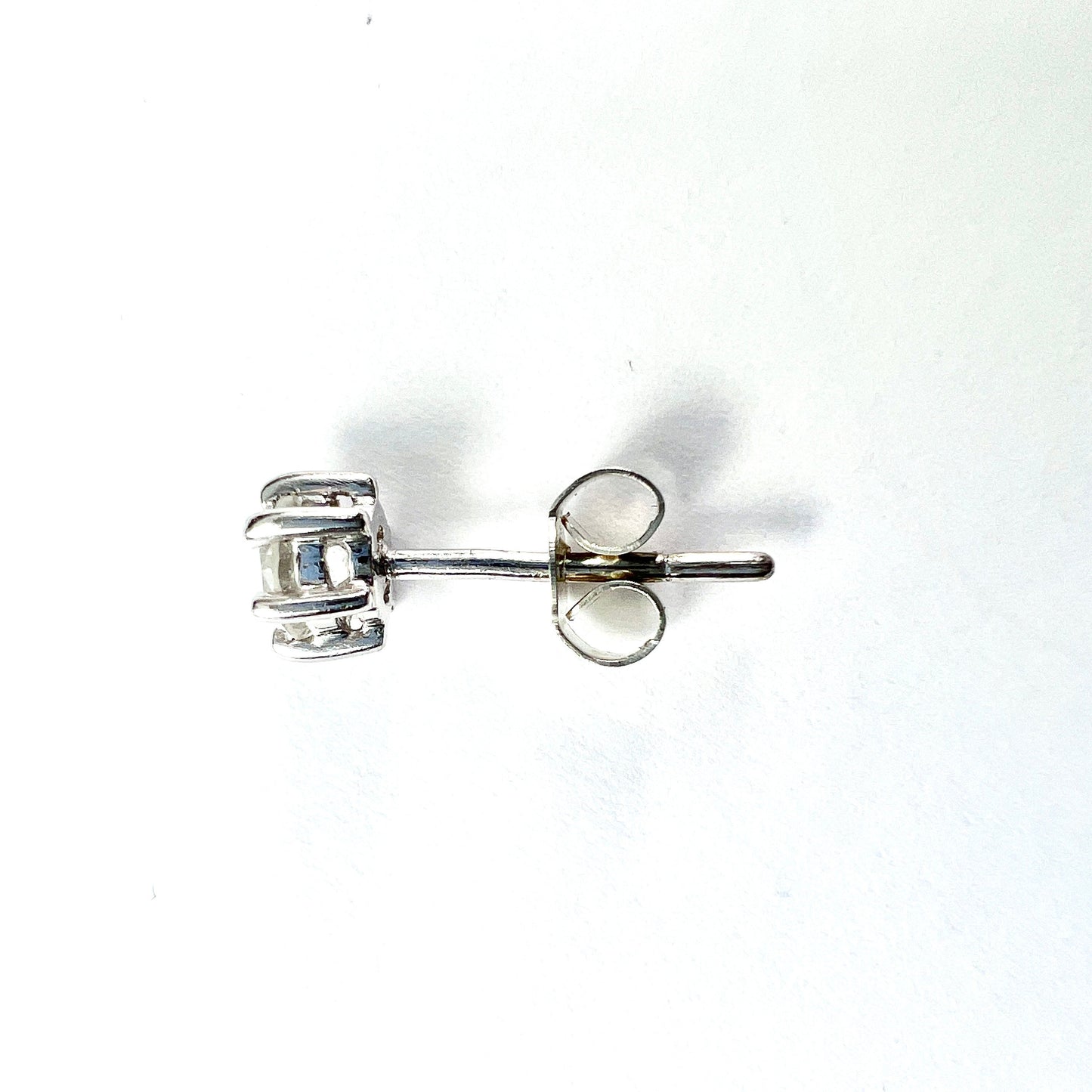 Single Vintage 14CT White Gold 0.375CT Diamond Stud