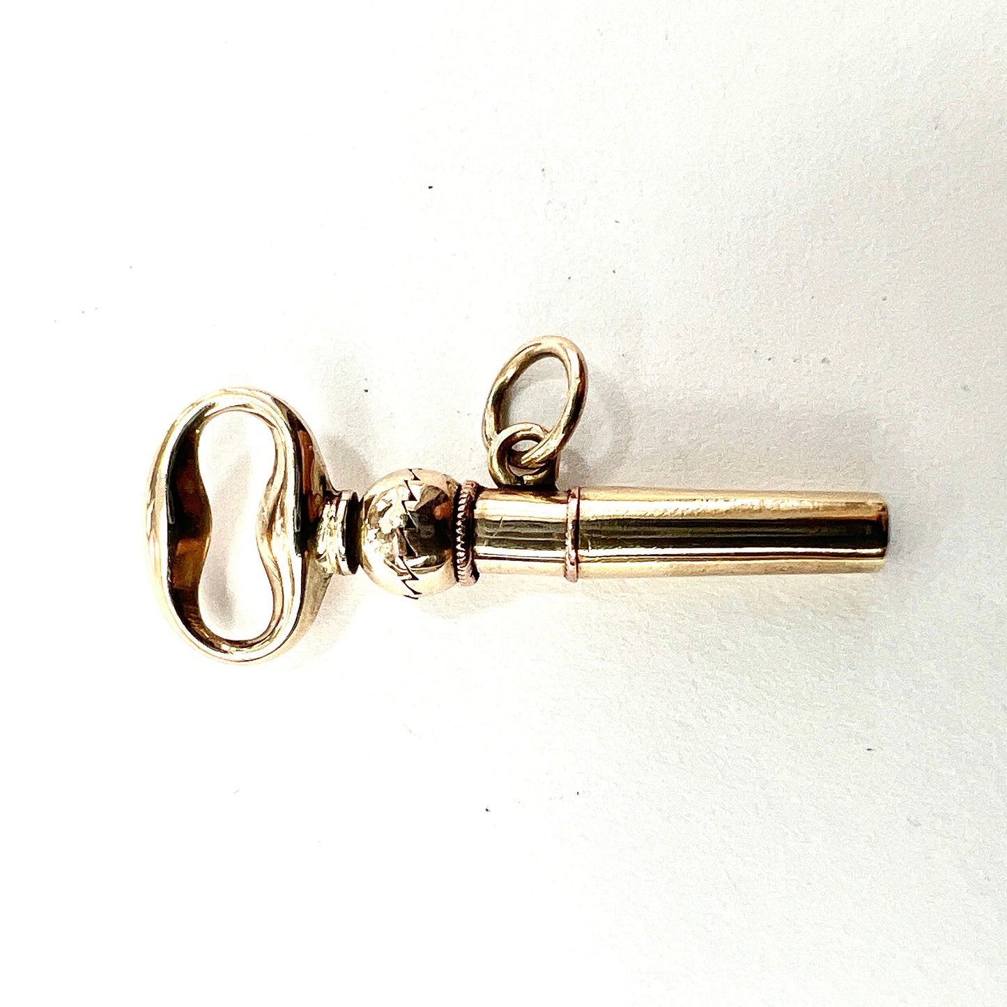 Victorian 9CT Gold Watch Key Pendant