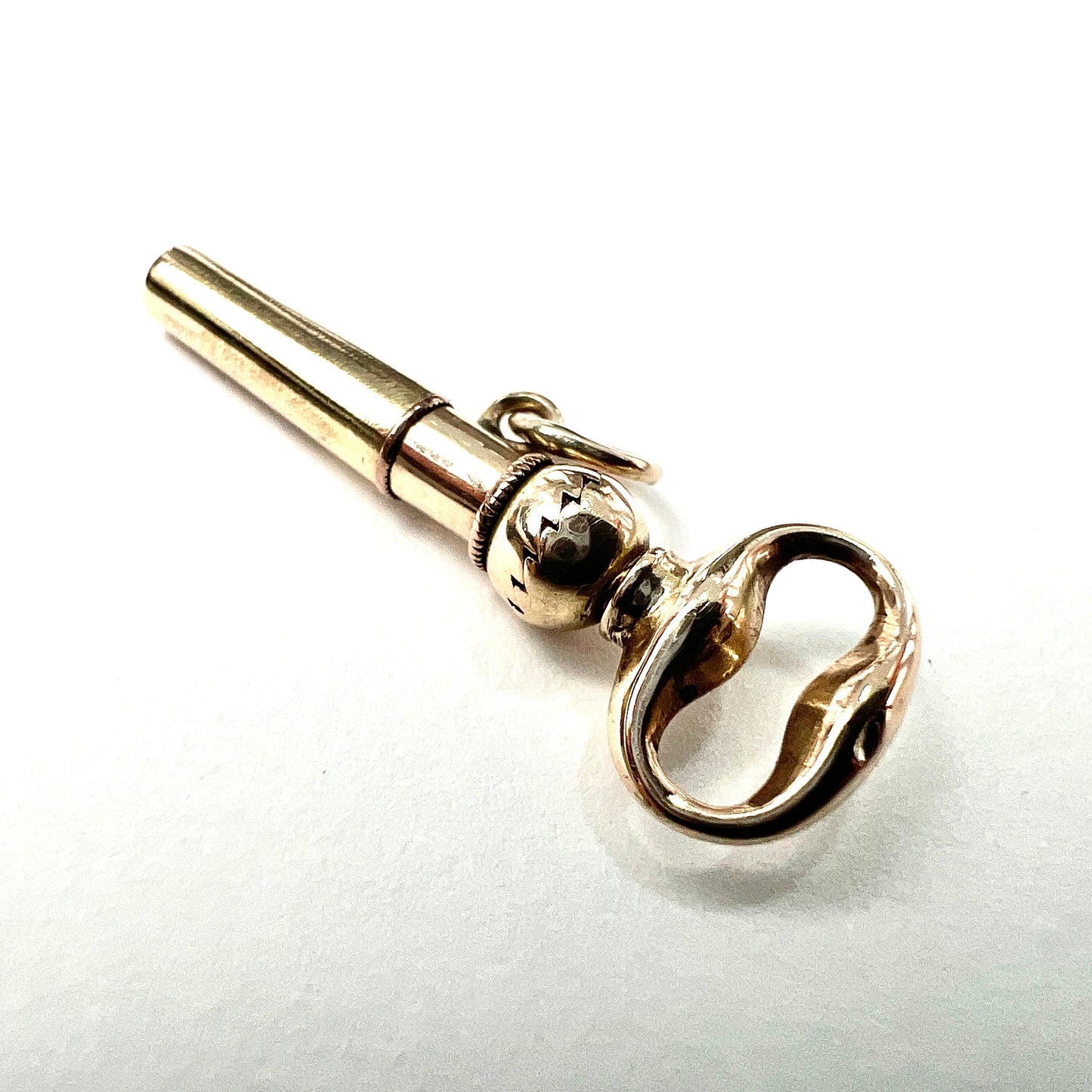 Victorian 9CT Gold Watch Key Pendant