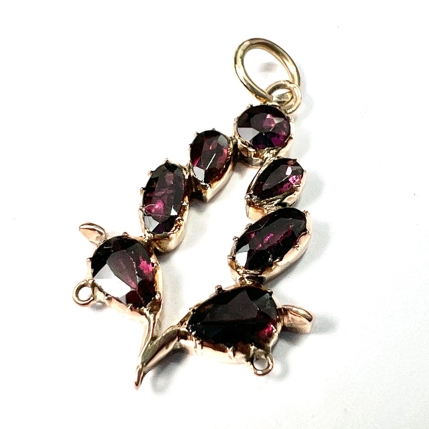 Georgian Garnet 9CT Gold Pendant