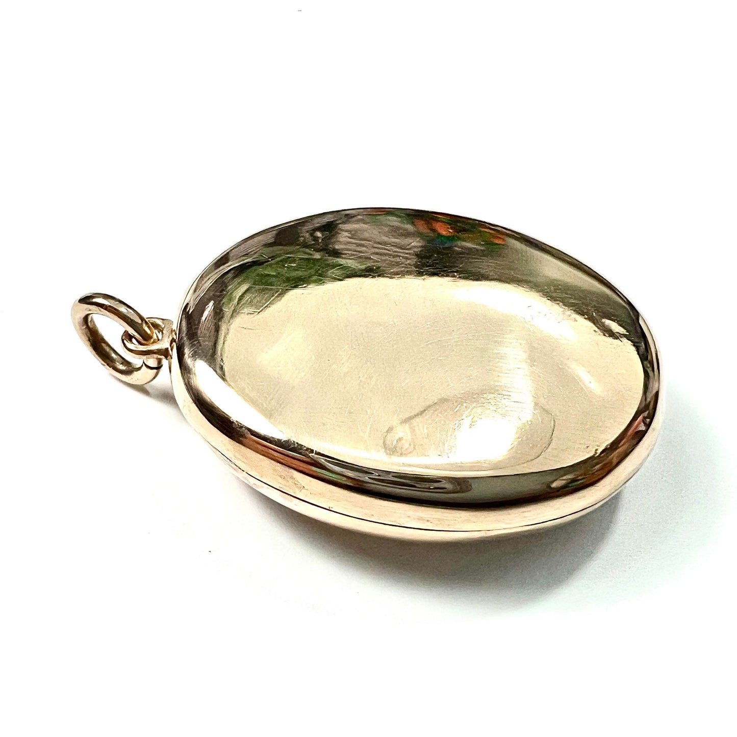 Large Victorian Rolled Gold Cross Locket Pendant