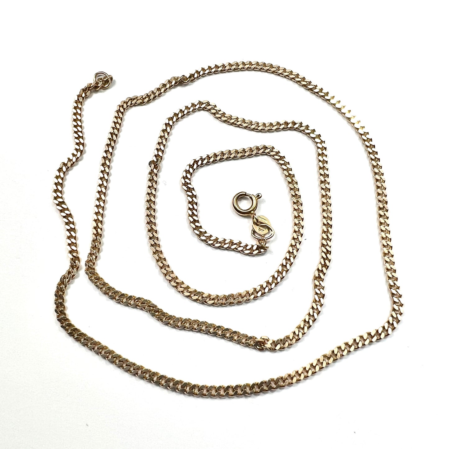 Vintage 9CT Gold Curb Chain Necklace