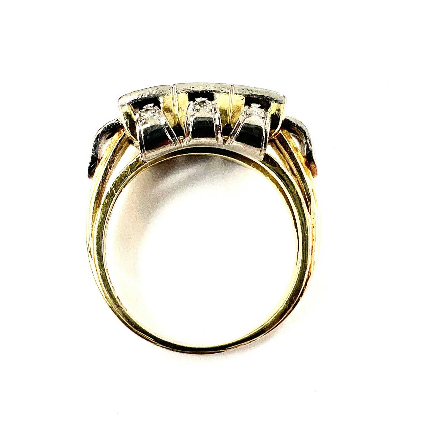 Vintage Diamond Engagement Ring in 14CT Gold and Platinum