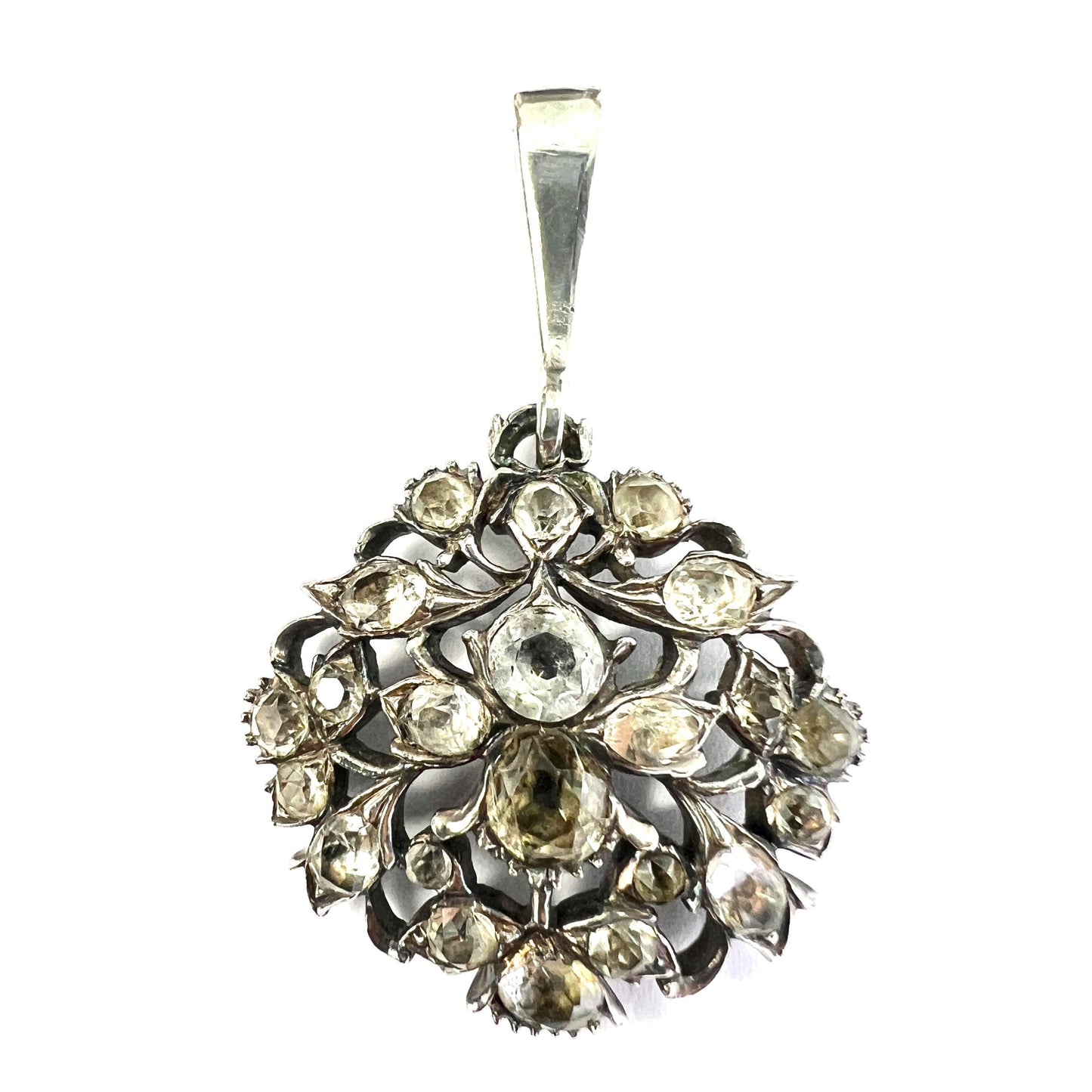 Georgian Secret Bee Silver Black Dot Paste Pendant