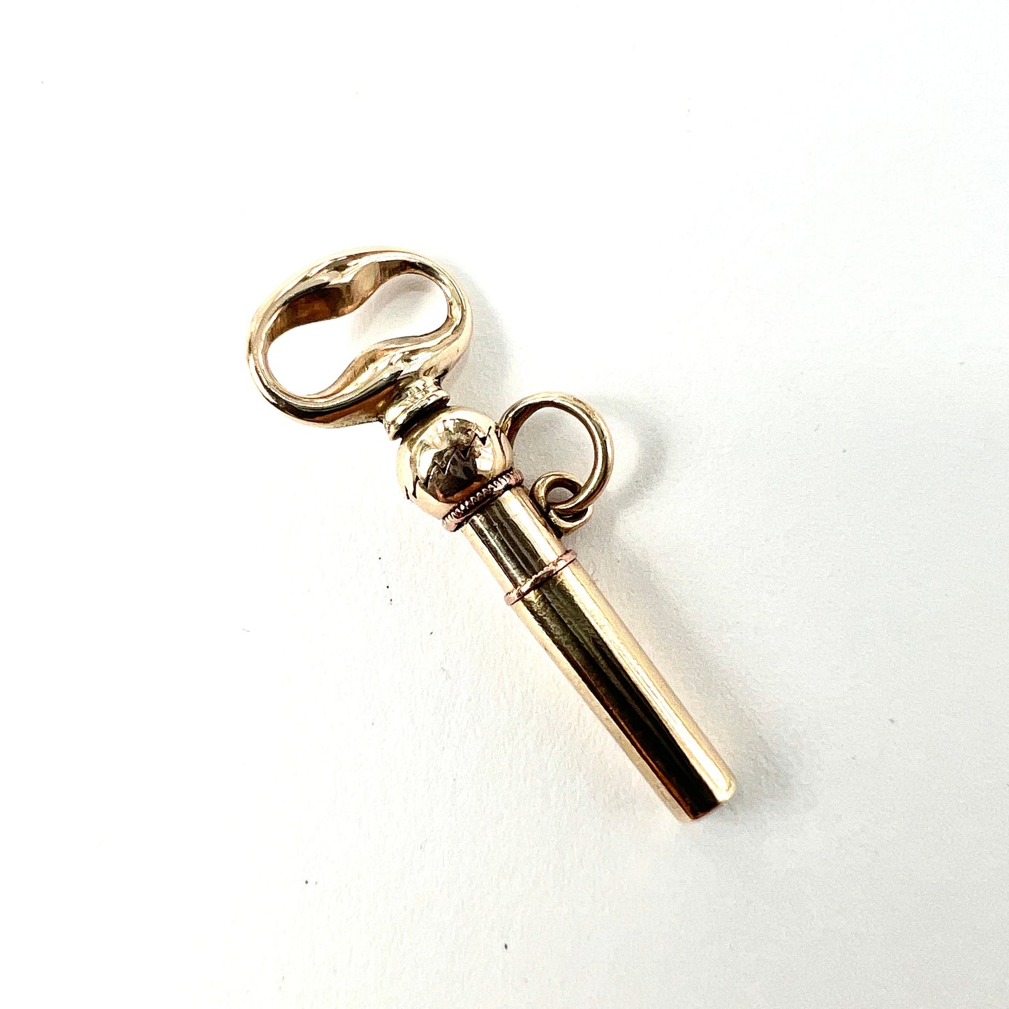 Victorian 9CT Gold Watch Key Pendant