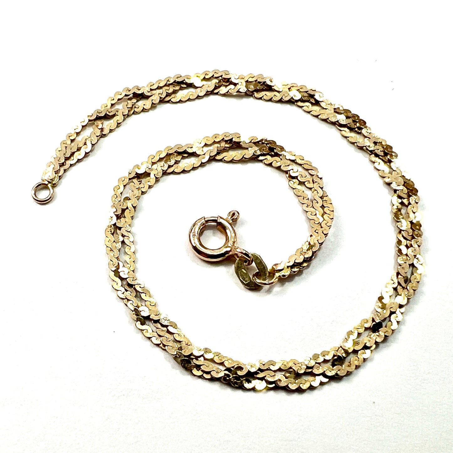 Vintage 9CT Gold Braided Serpentine Bracelet