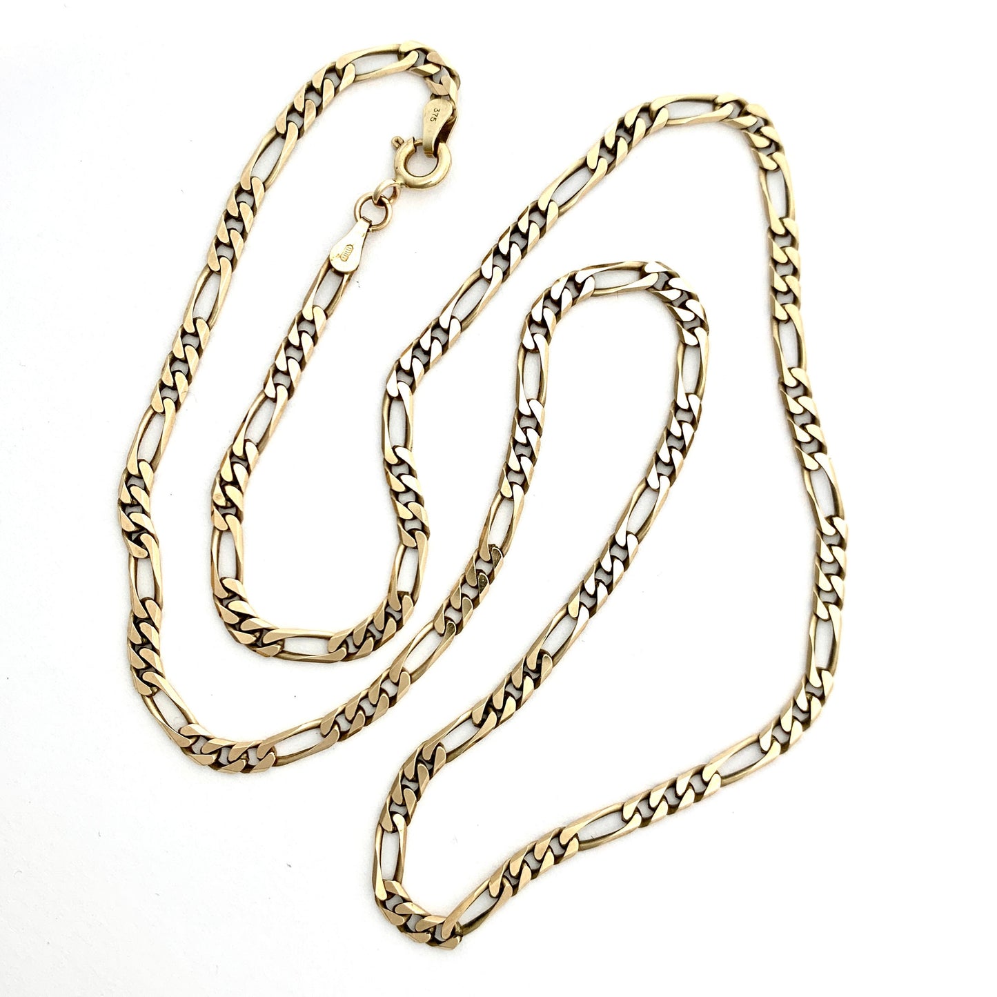 Vintage 9CT Gold Figaro Chain Necklace