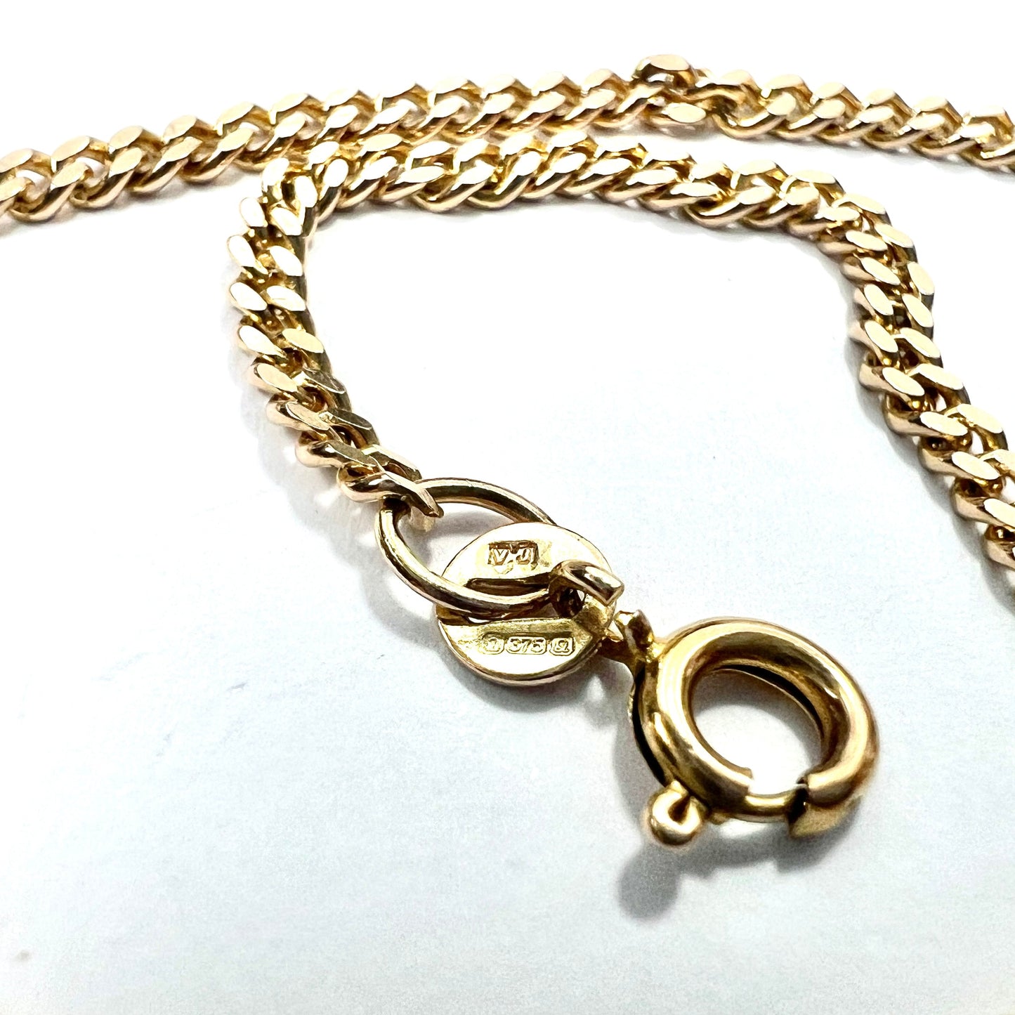 Vintage 9CT Gold Curb Chain Necklace