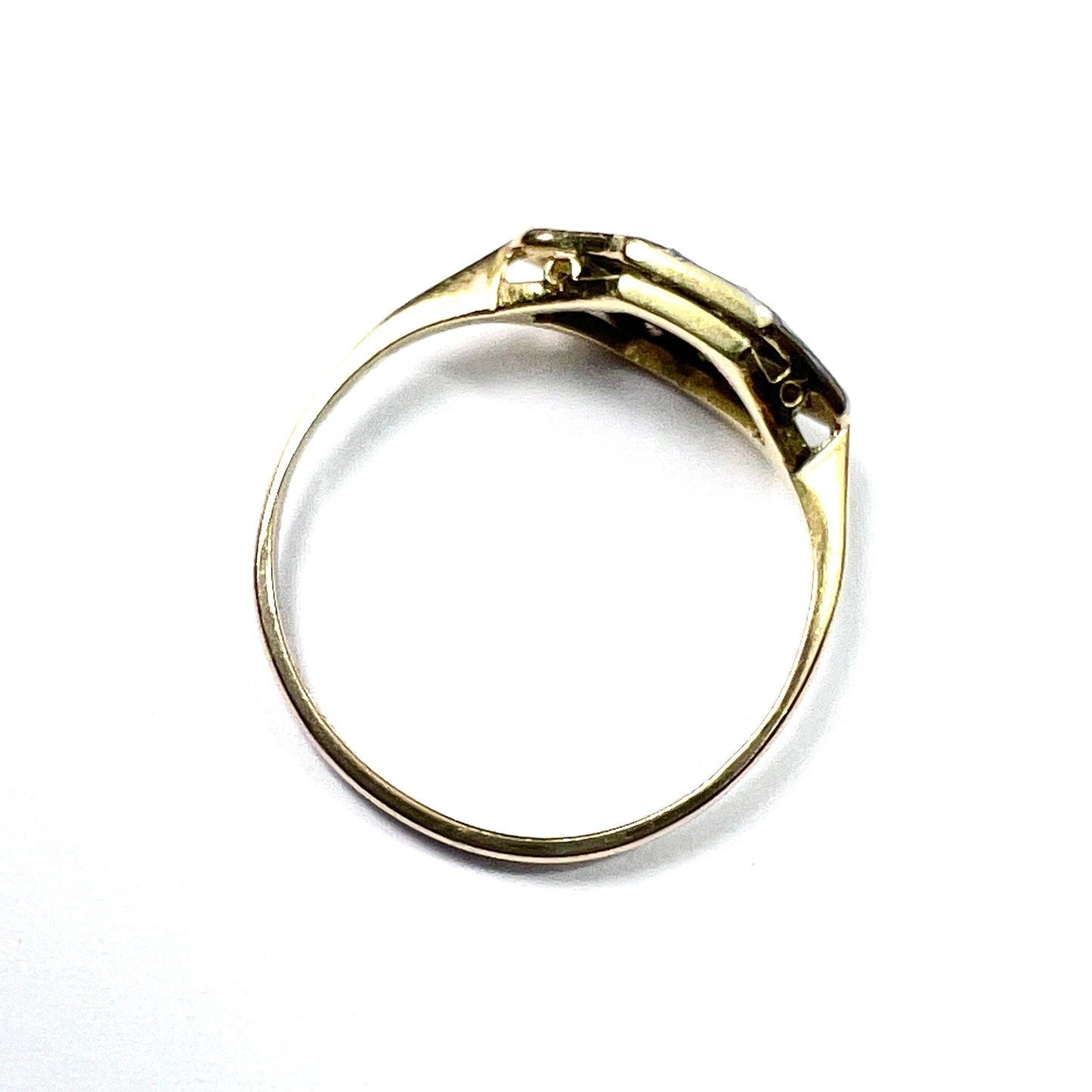 Art Deco Diamond 18CT Gold Platinum Ring