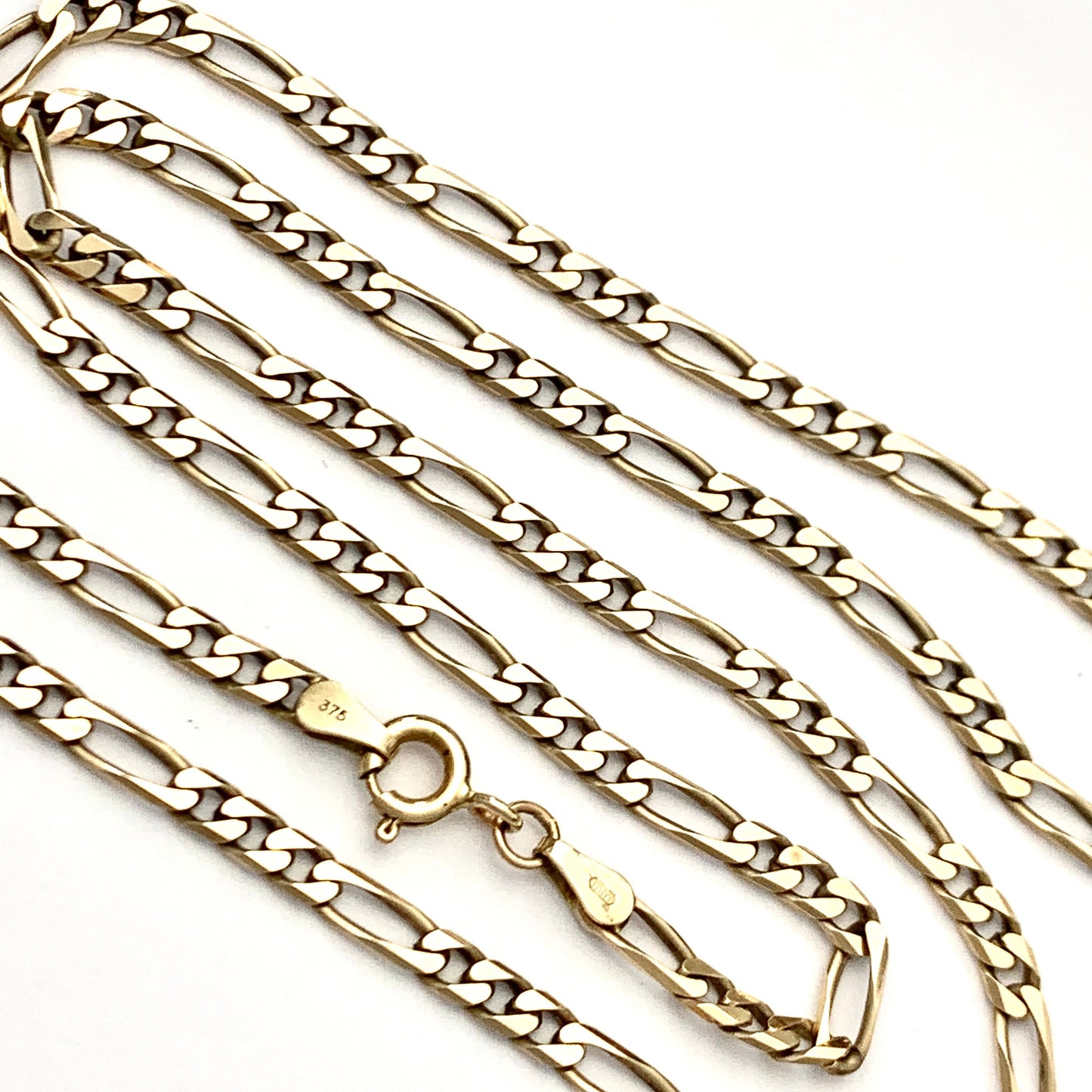 Vintage 9CT Gold Figaro Chain Necklace