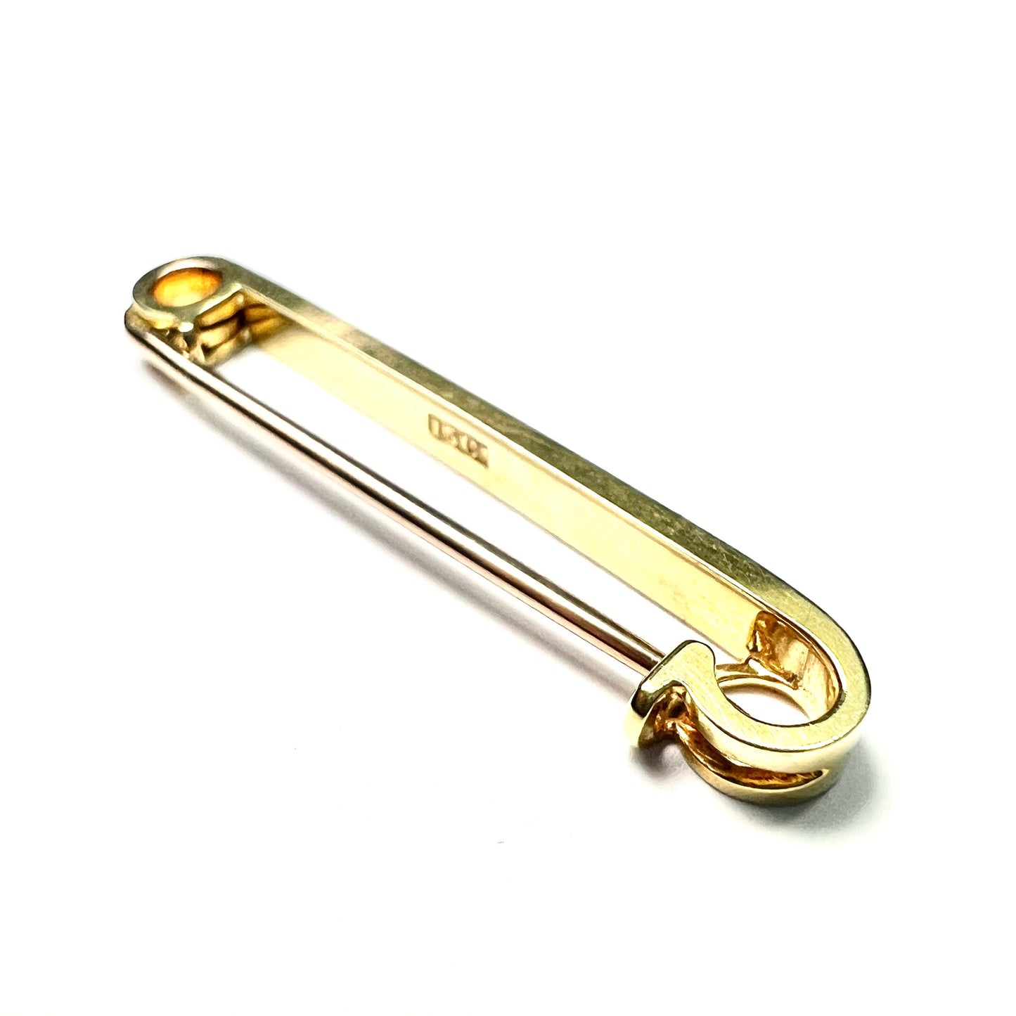 Edwardian 15CT Gold Pearl Enamel Bar Brooch
