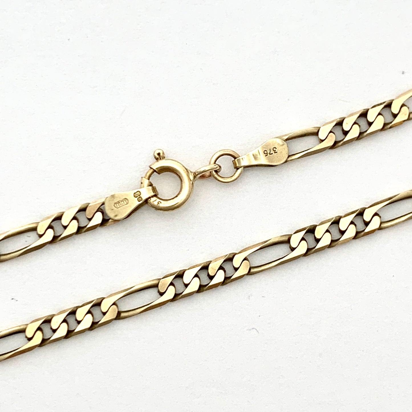 Vintage 9CT Gold Figaro Chain Necklace