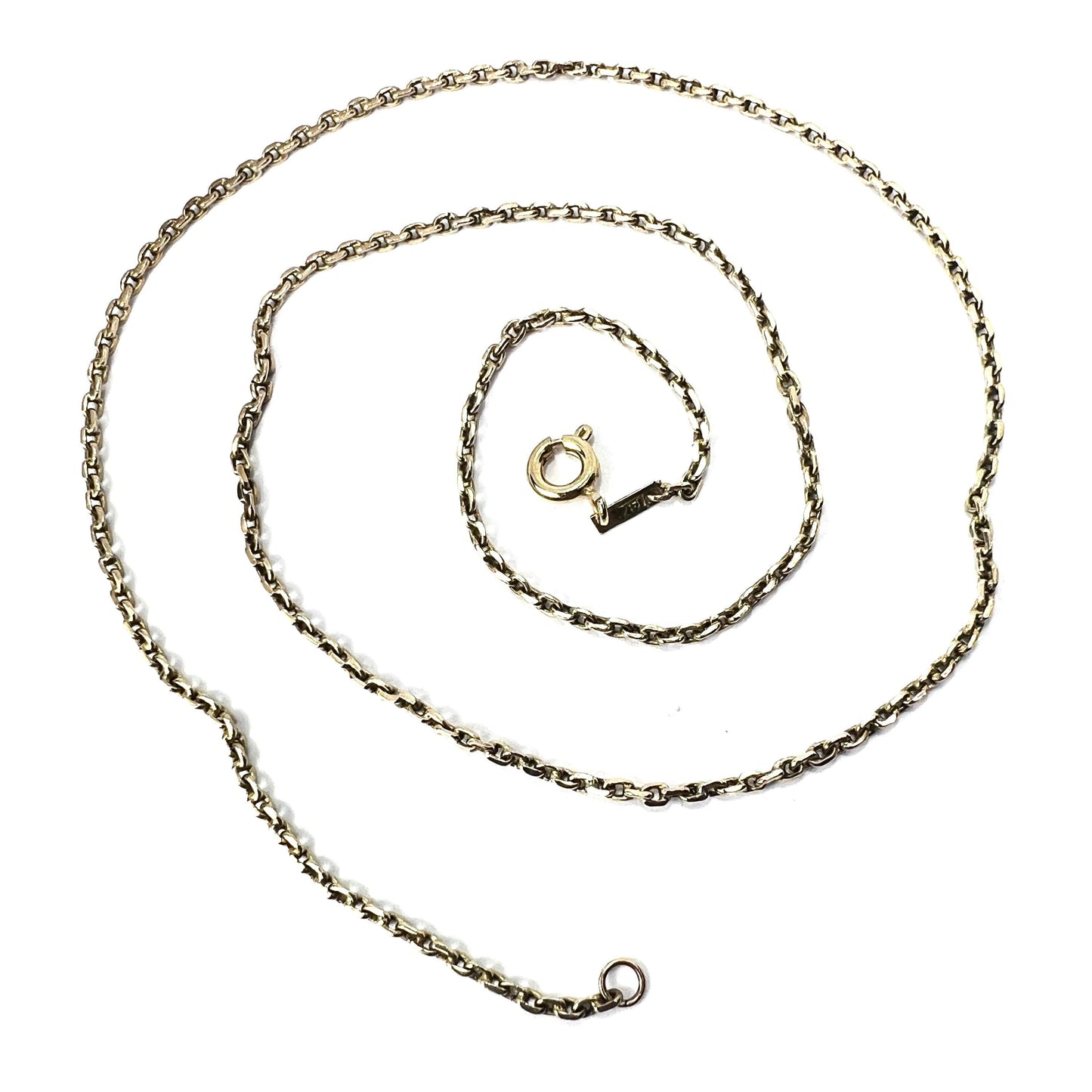 Vintage 14CT Gold Cable Chain Necklace
