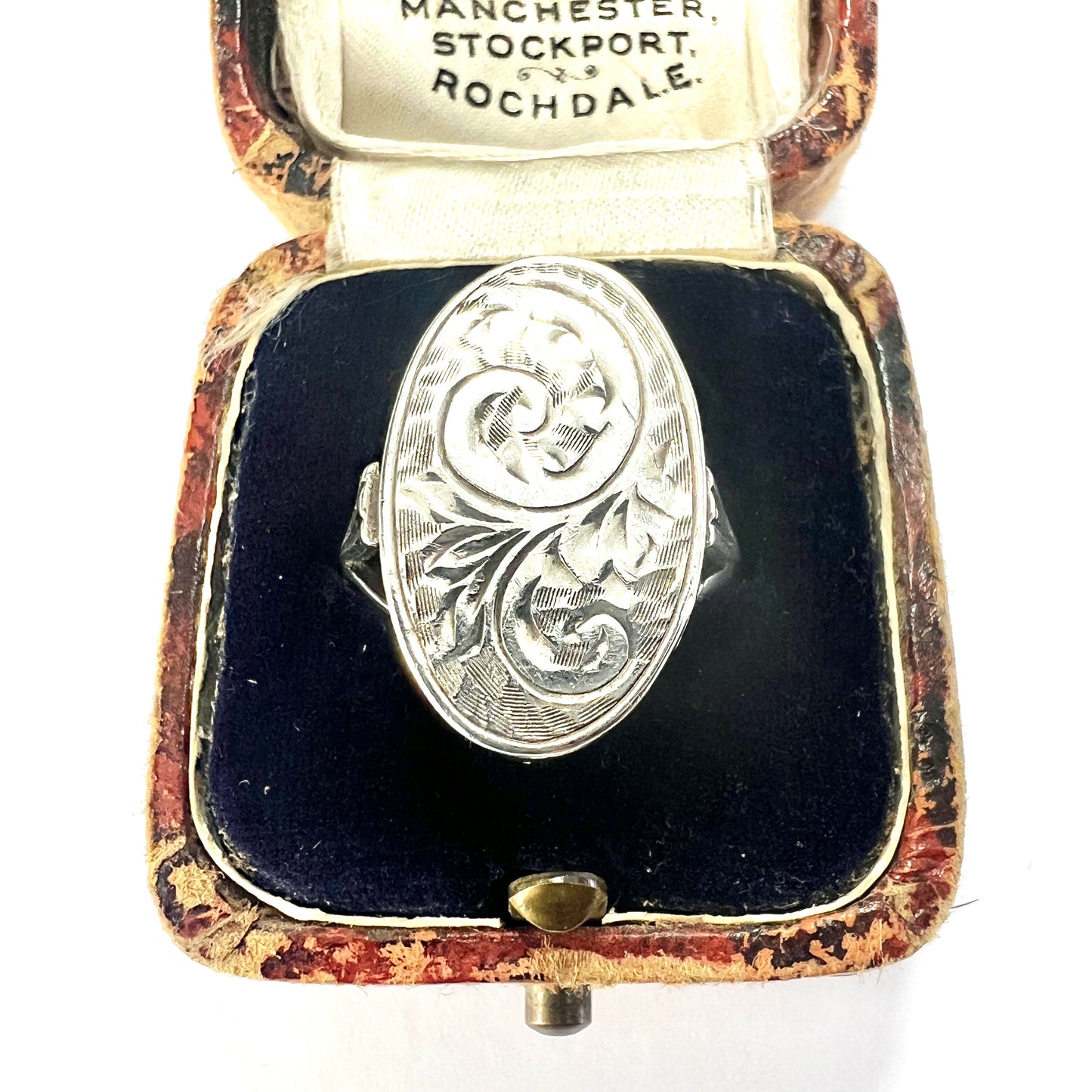 Vintage Sterling Silver Secret Locket Ring