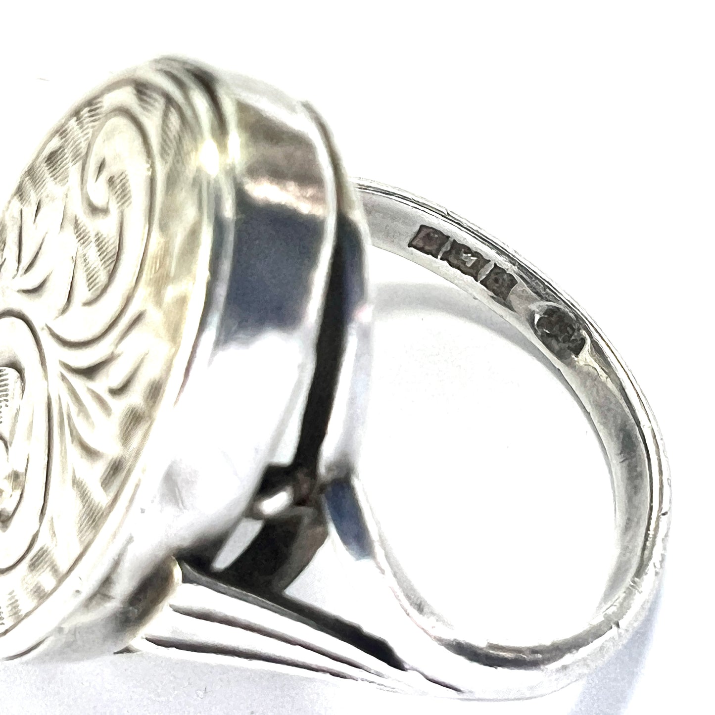 Vintage Sterling Silver Secret Locket Ring