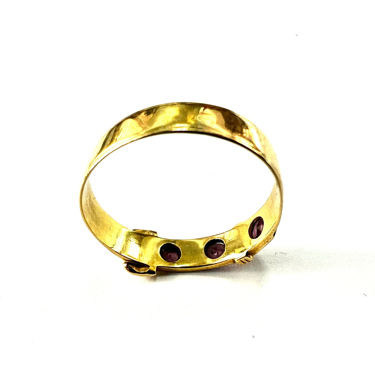 Victorian 15CT Gold Belt Buckle Ring