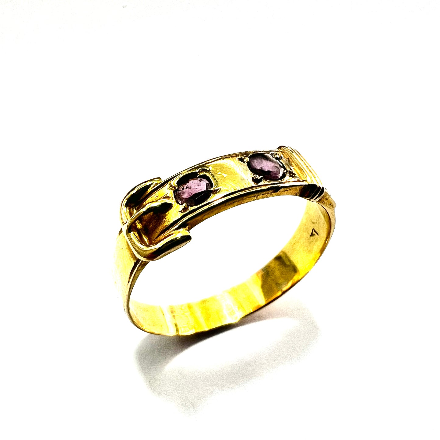 Victorian 15CT Gold Belt Buckle Ring