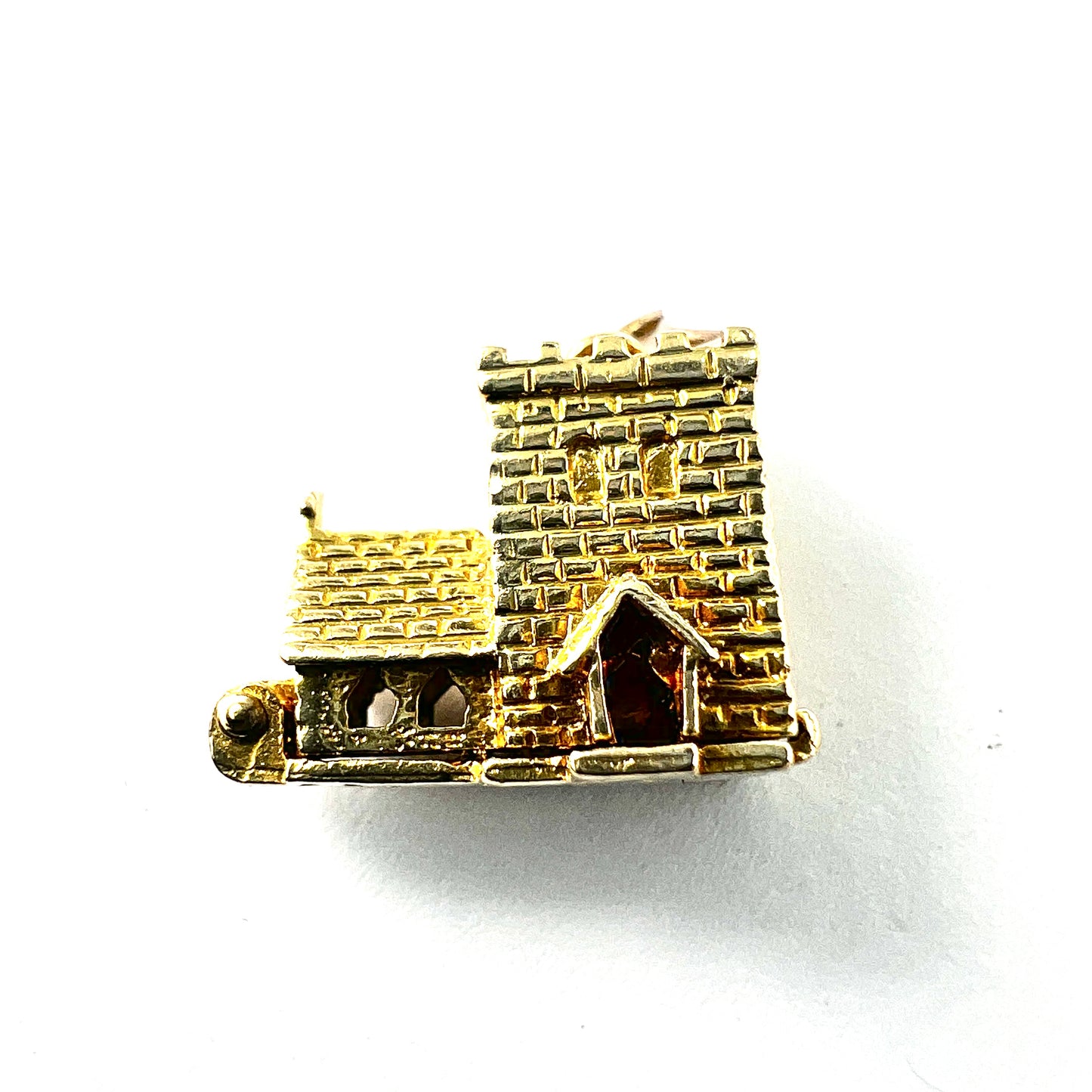 Vintage 9CT Gold Opening Church Wedding Charm