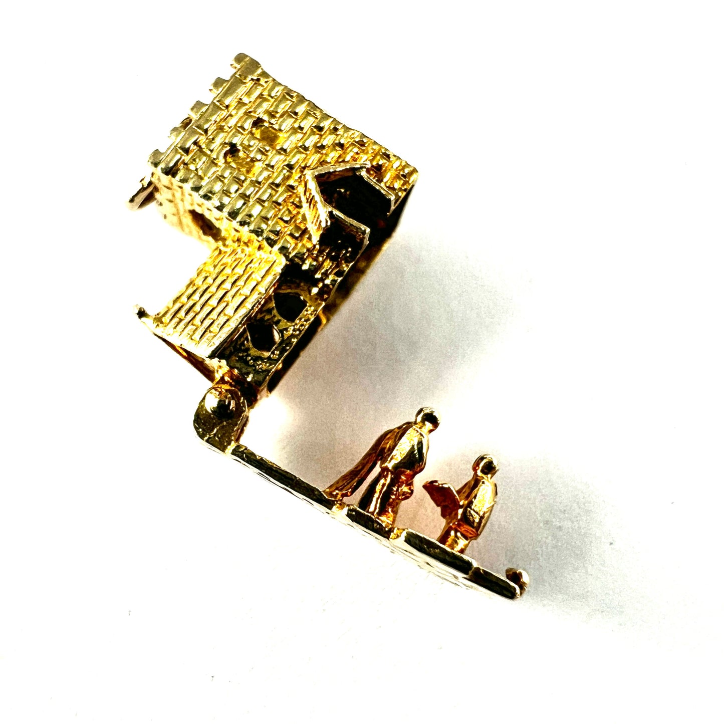 Vintage 9CT Gold Opening Church Wedding Charm