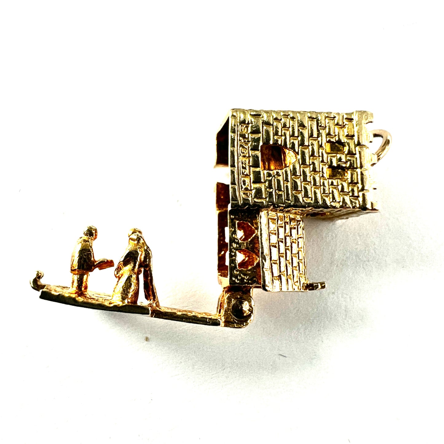 Vintage 9CT Gold Opening Church Wedding Charm