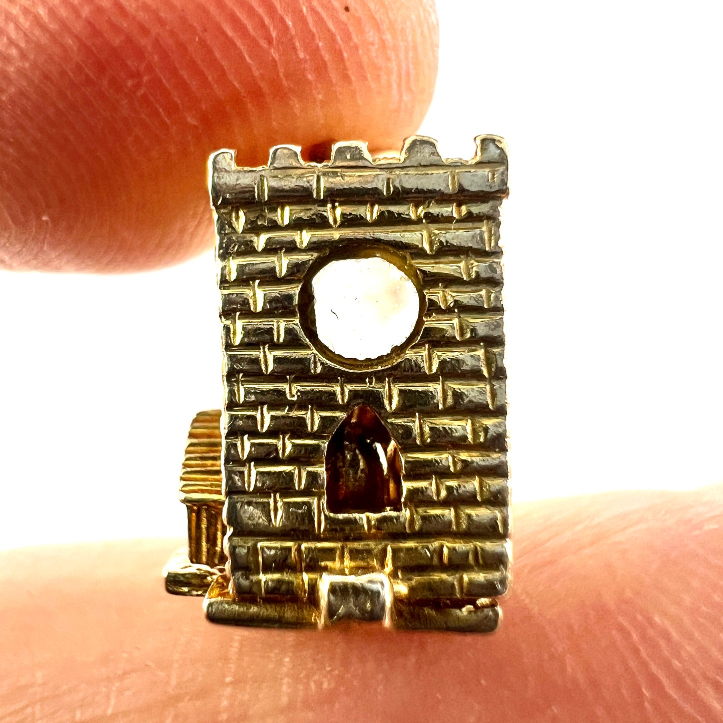 Vintage 9CT Gold Opening Church Wedding Charm