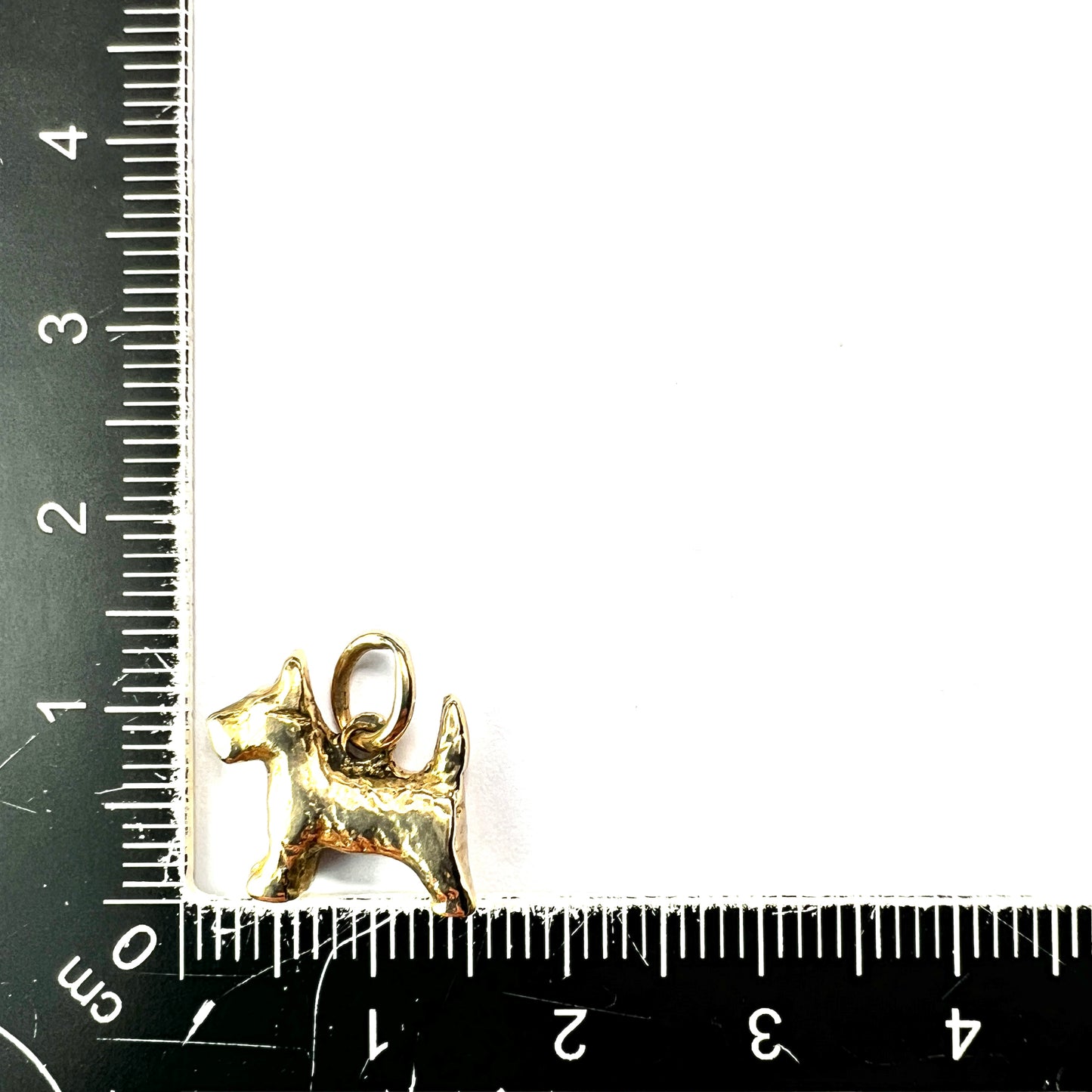 Vintage 9CT Gold Dog Charm Pendant