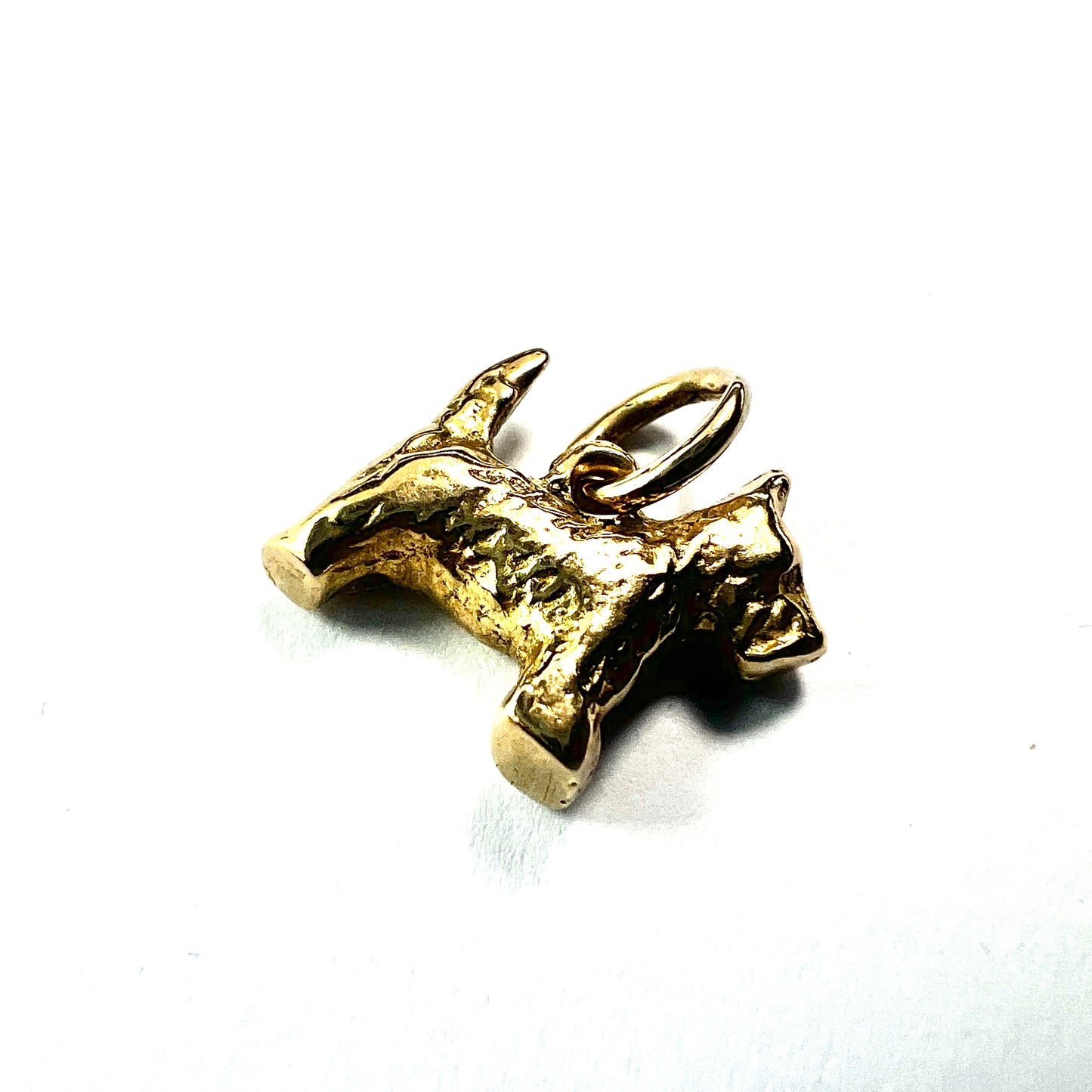 Vintage 9CT Gold Dog Charm Pendant