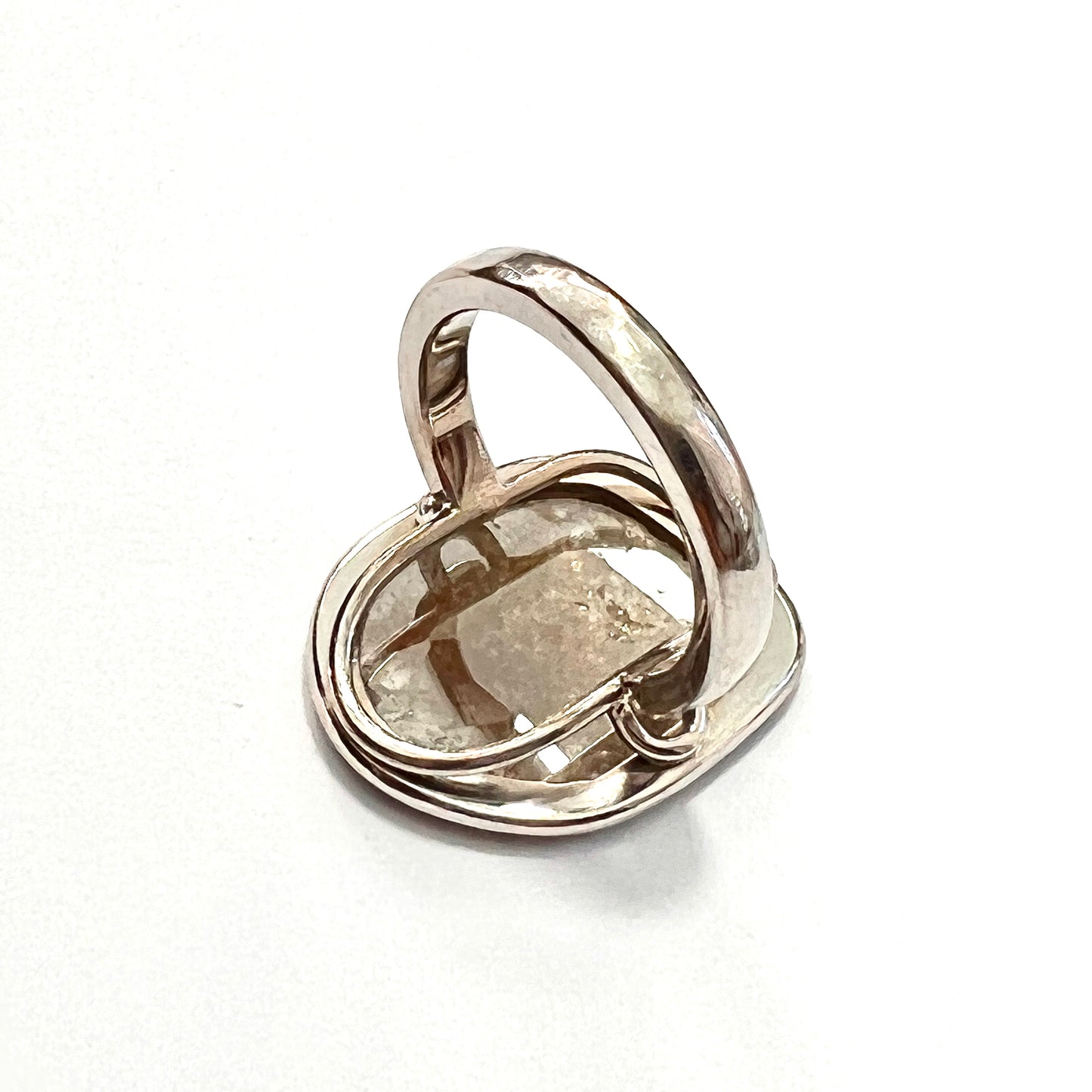 Incredible William Welstead 18CT White Gold Flat Rose-Cut Diamond Ring