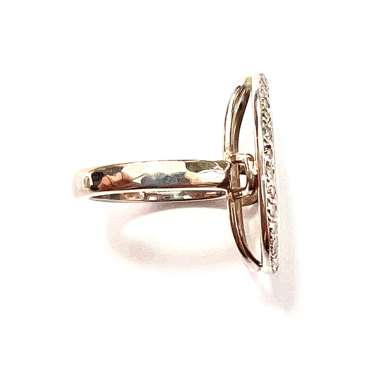 Incredible William Welstead 18CT White Gold Flat Rose-Cut Diamond Ring