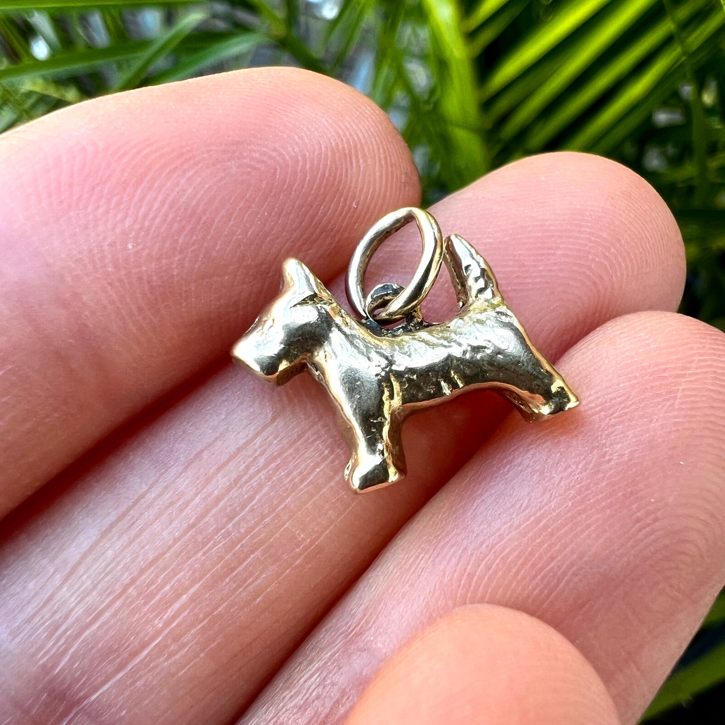 Vintage 9CT Gold Dog Charm Pendant