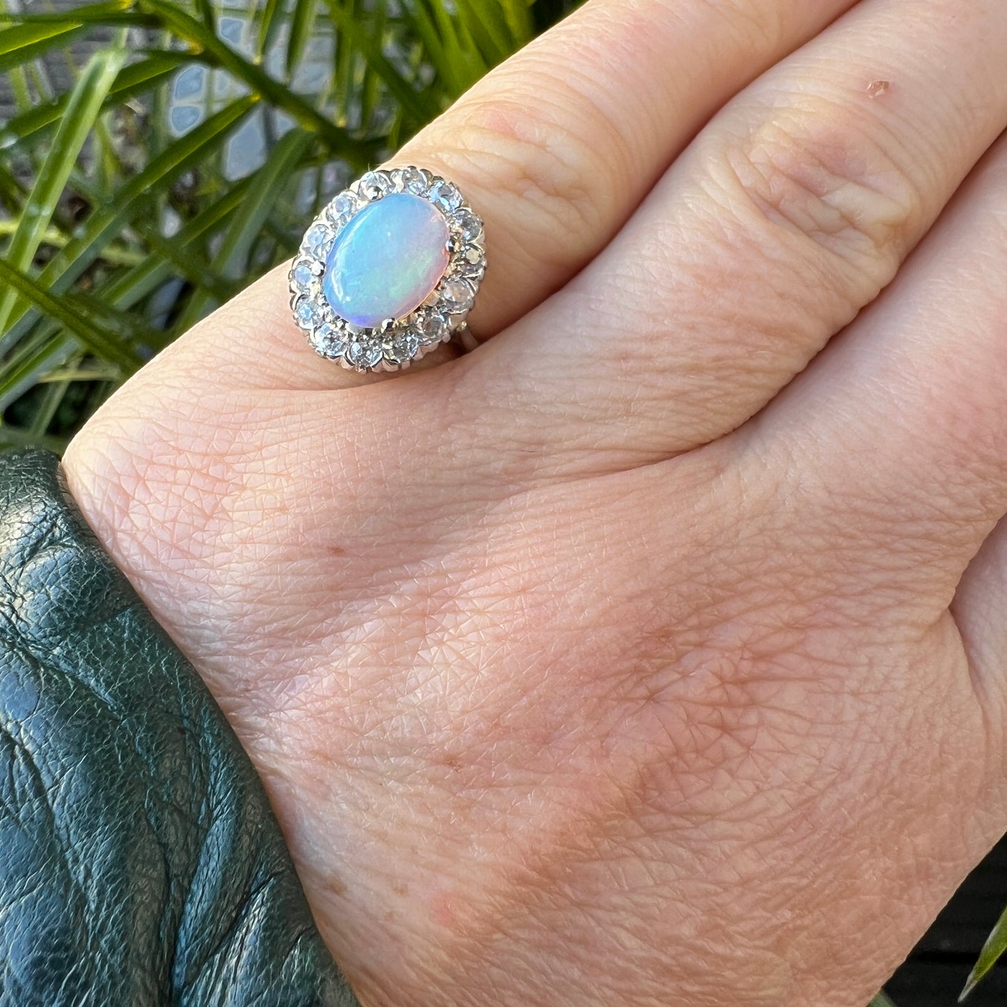 Edwardian Opal and Diamond 18CT Gold Ring