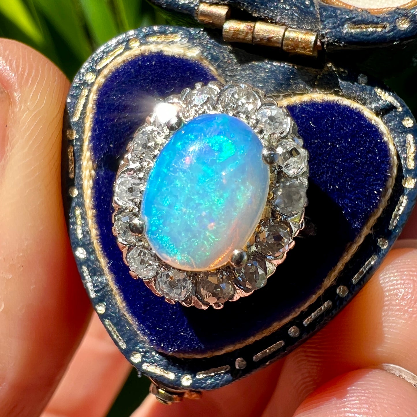 Edwardian Opal and Diamond 18CT Gold Ring