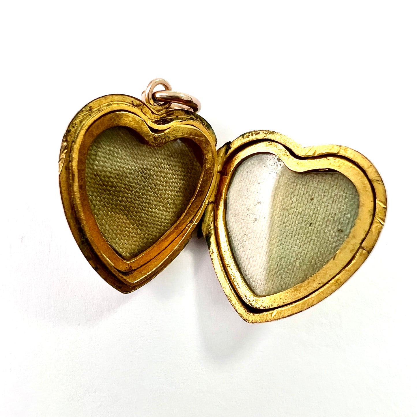 Victorian Sapphire 9CT Gold Heart Locket