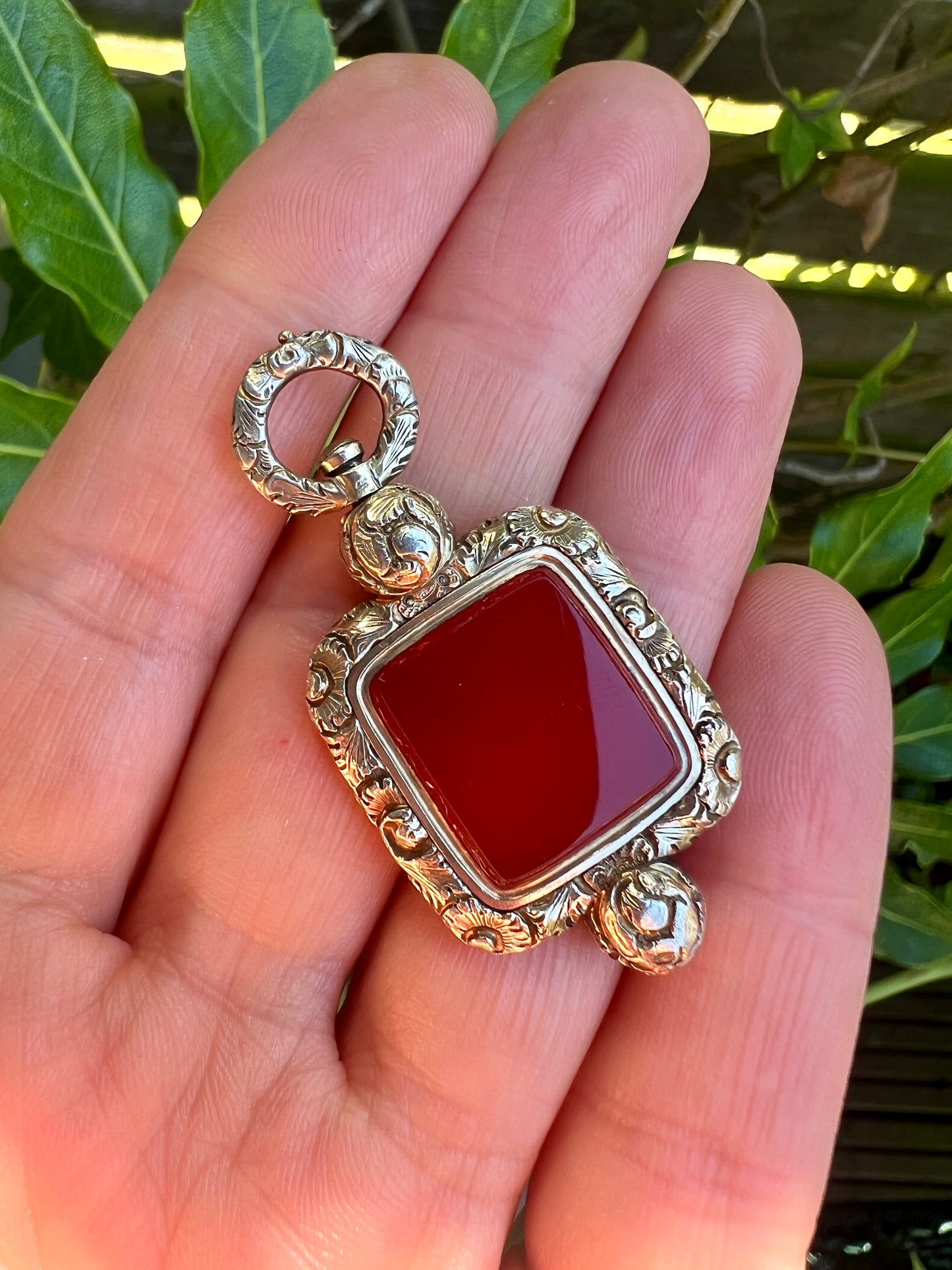 Georgian Gold Carnelian Fob Pendant