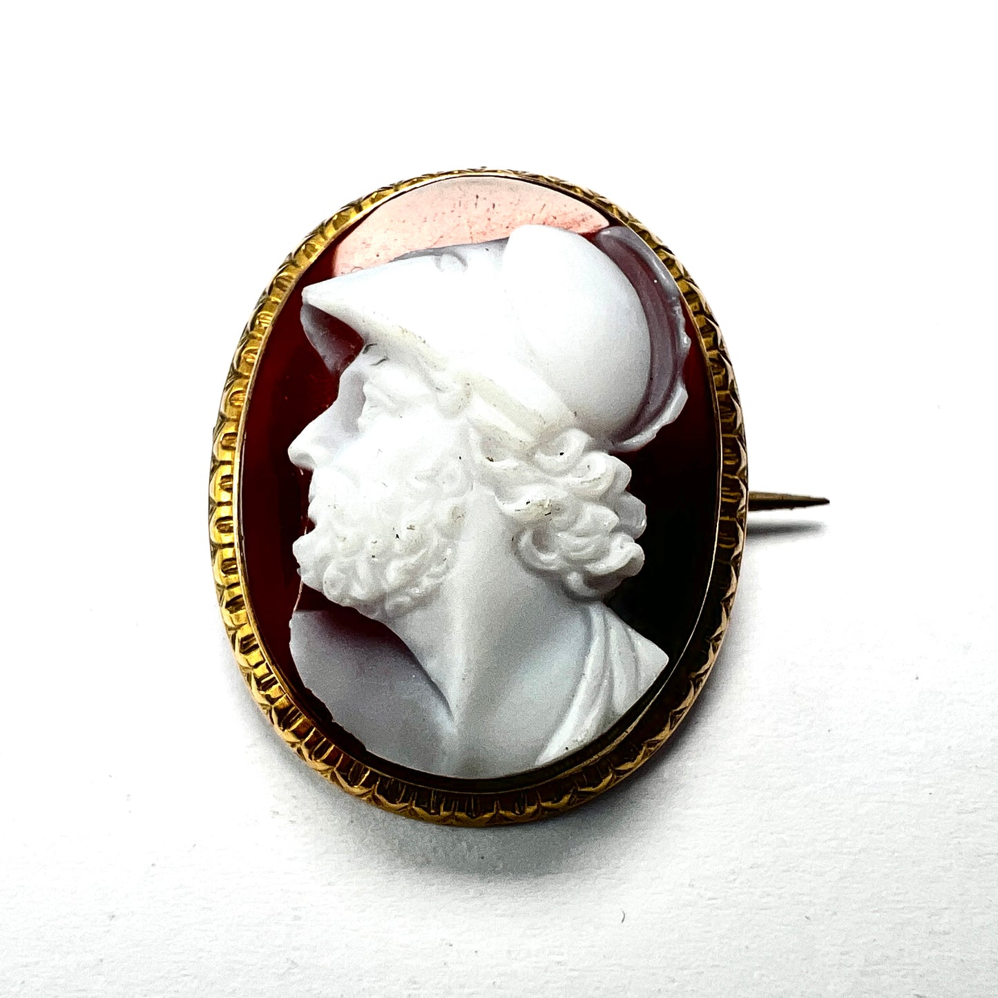 Victorian 9CT Gold Ajax Warrior Cameo