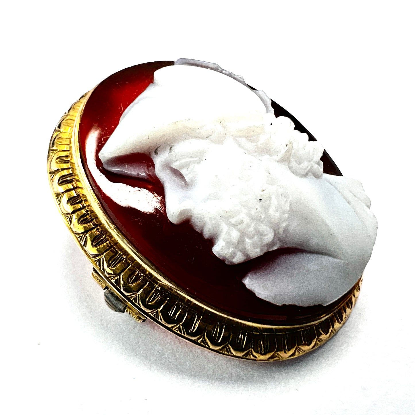 Victorian 9CT Gold Ajax Warrior Cameo