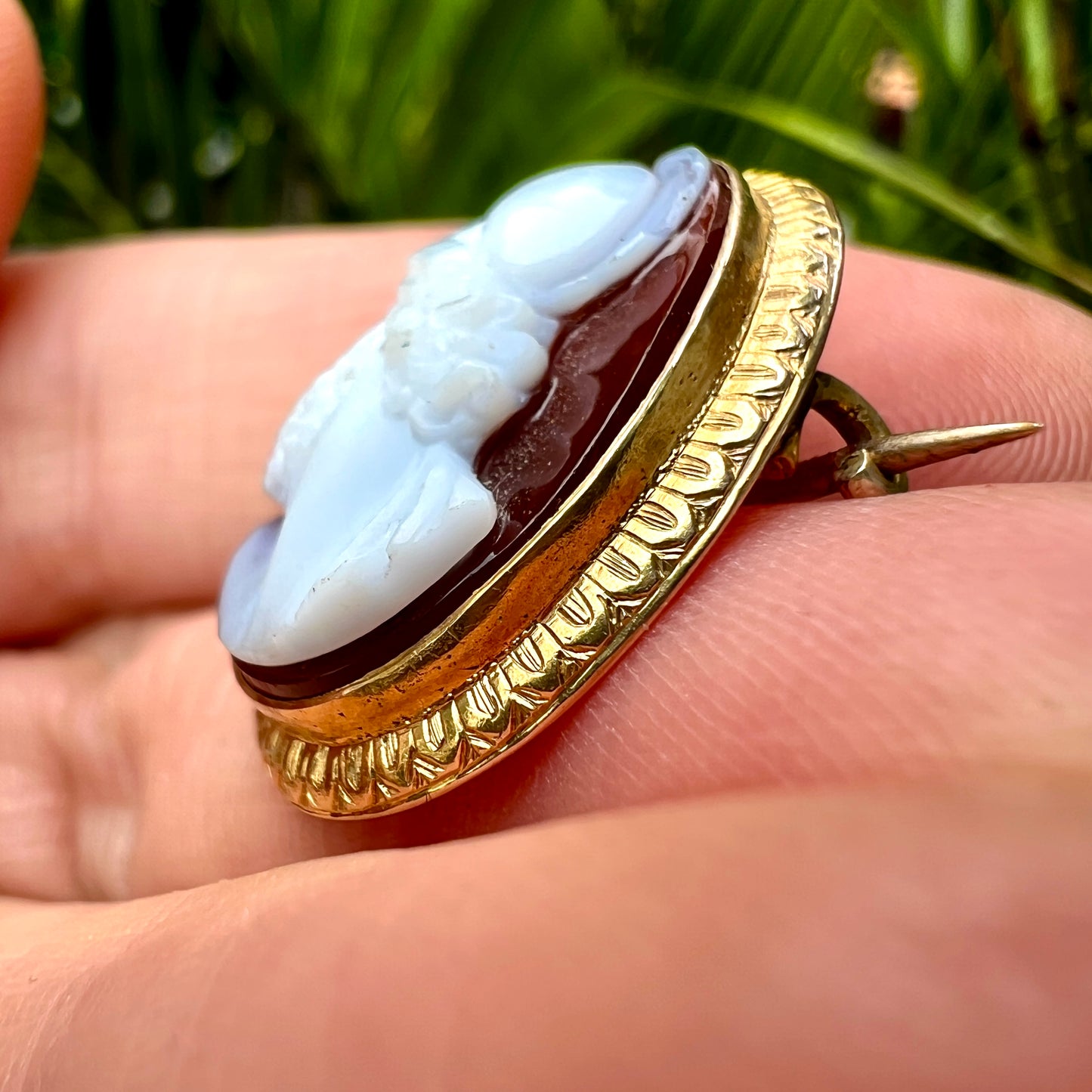 Victorian 9CT Gold Ajax Warrior Cameo