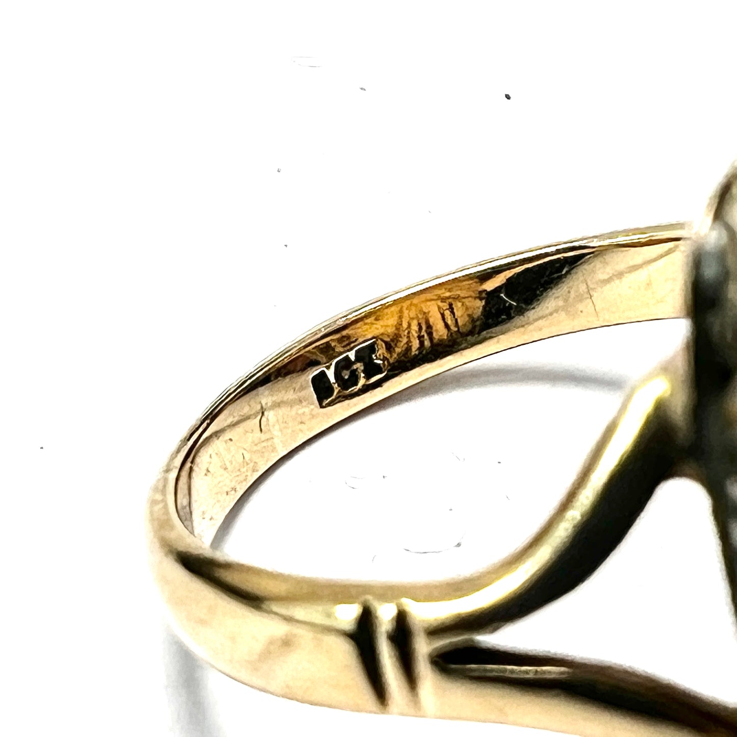 Huge Antique Seal Conversion 9CT Gold Ring