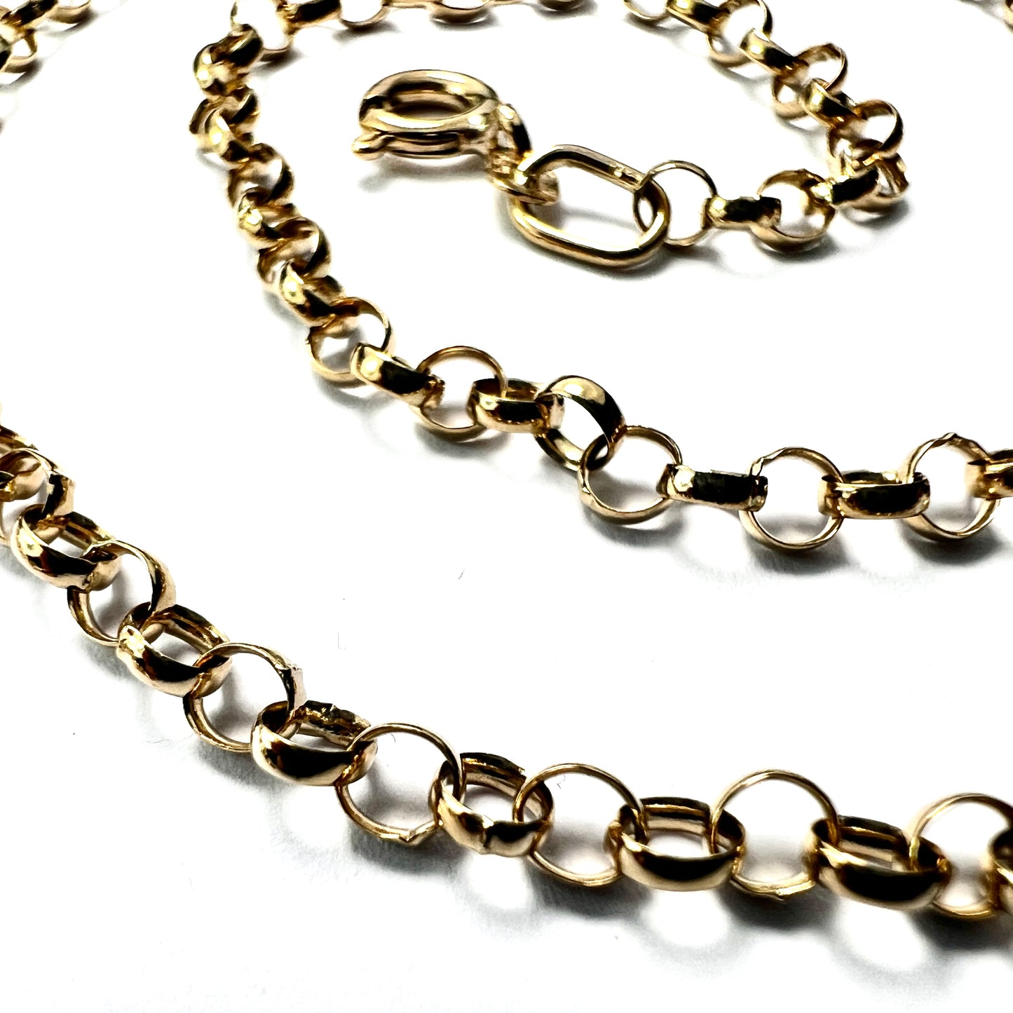 Vintage 9CT Gold Belcher Chain Necklace