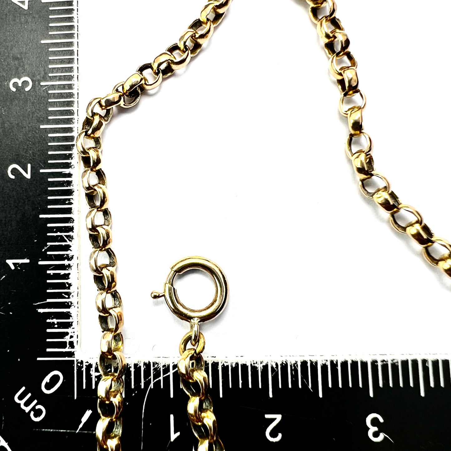 Vintage 9CT Gold Belcher Chain Necklace