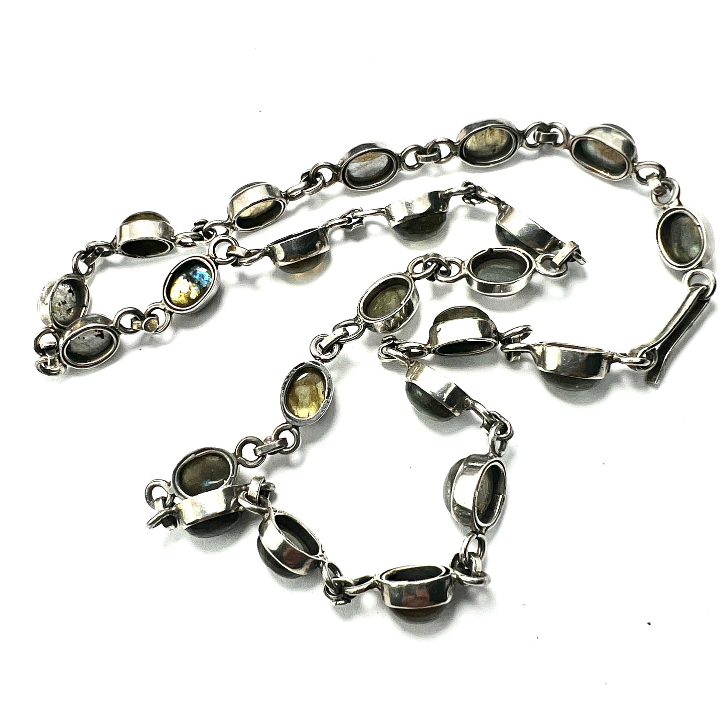Vintage Labradorite Sterling Silver Necklace
