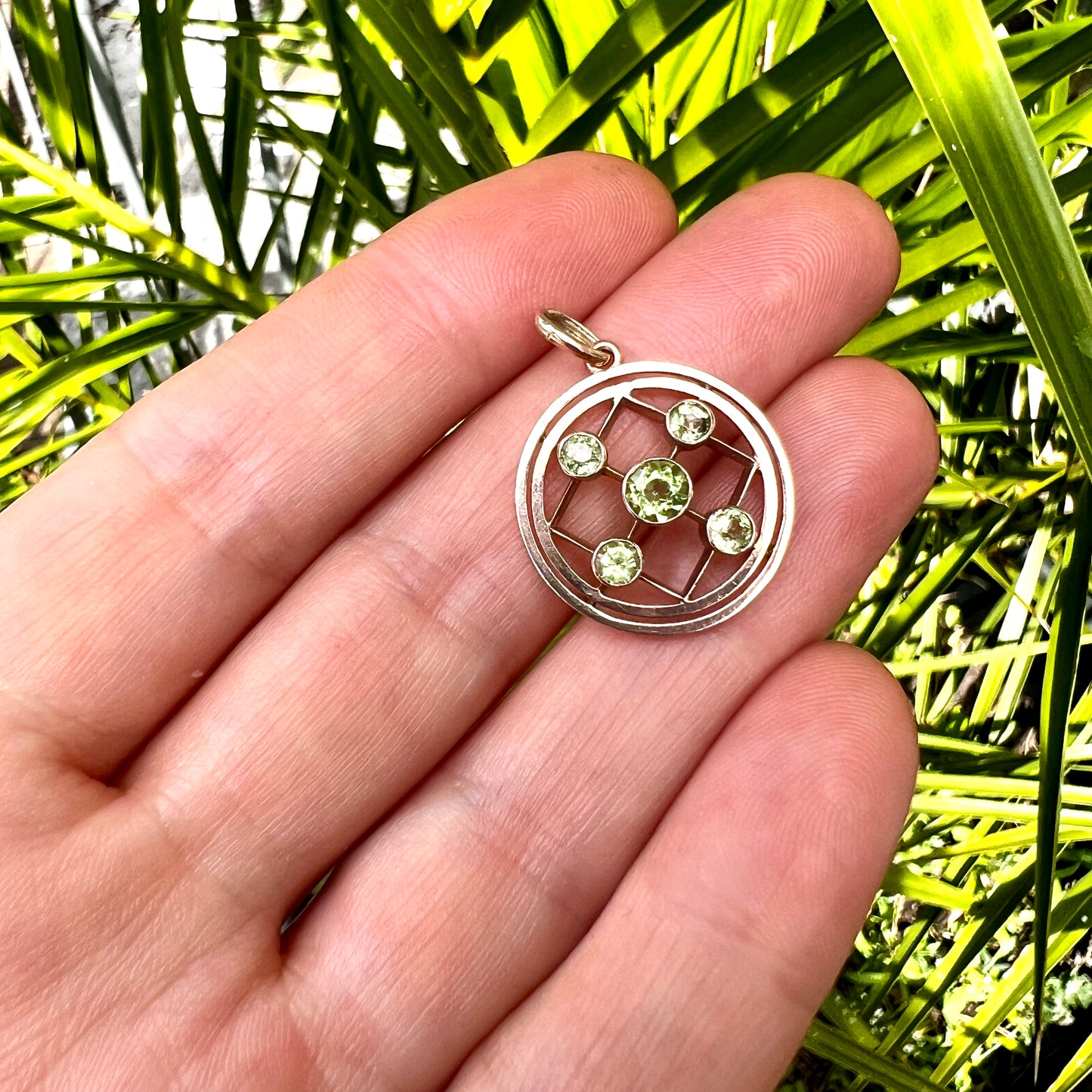Edwardian 9CT Gold Peridot Pendant