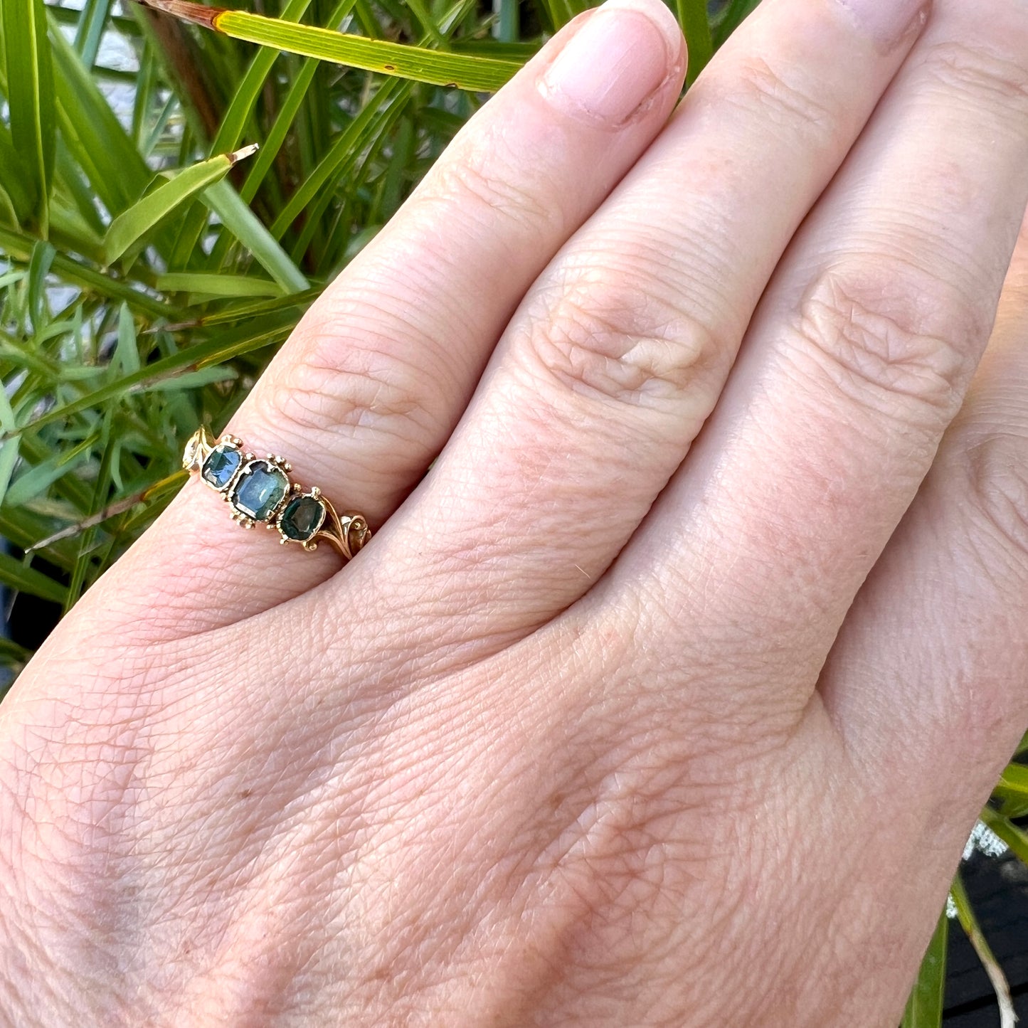 Georgian Emerald High-Carat Gold Ring