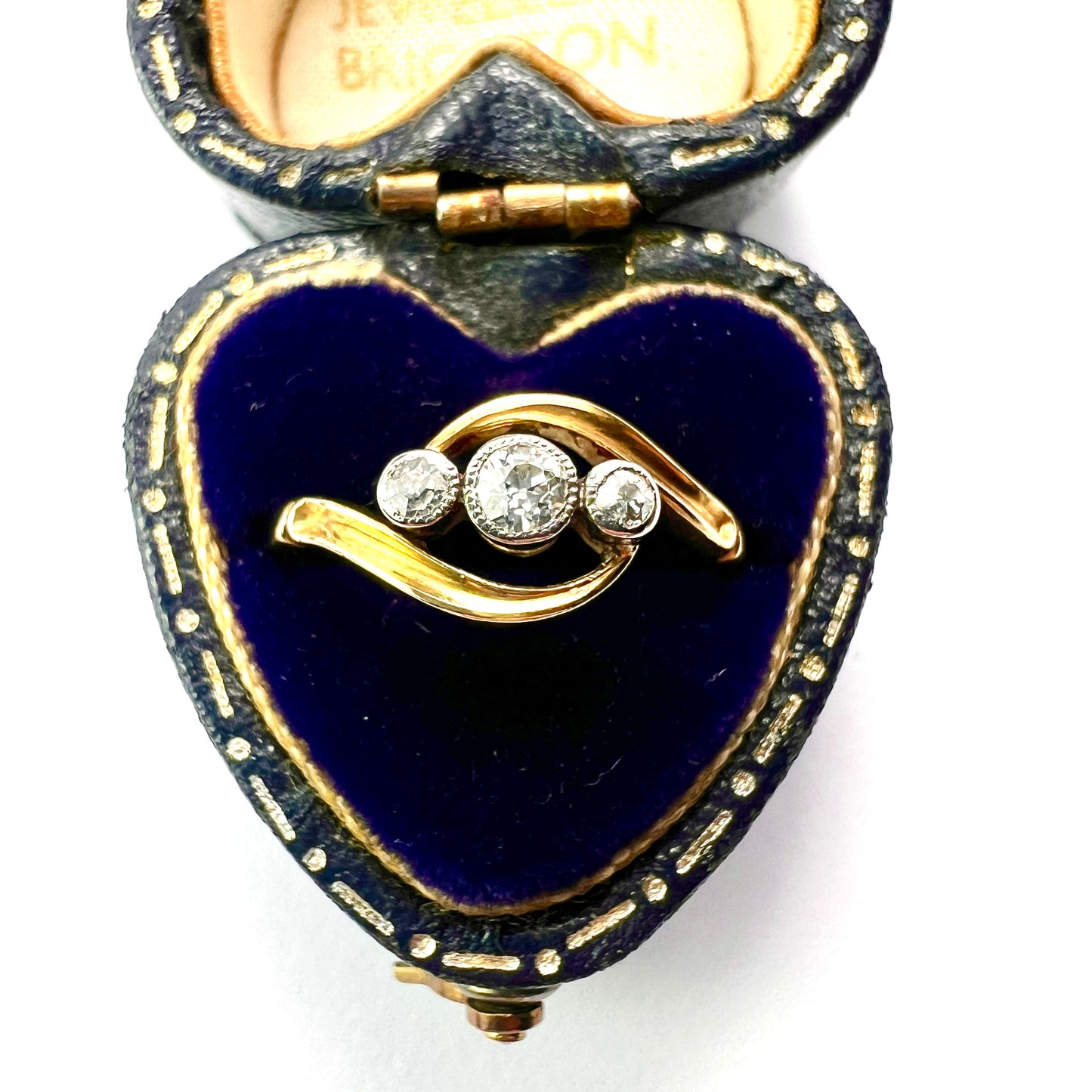 Edwardian 18CT Gold Three-Stone Diamond Ring