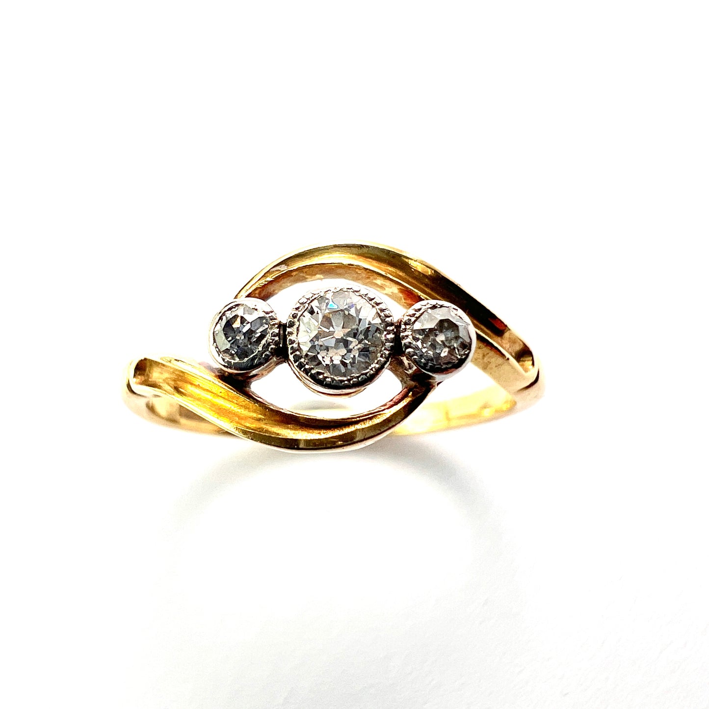 Edwardian 18CT Gold Three-Stone Diamond Ring