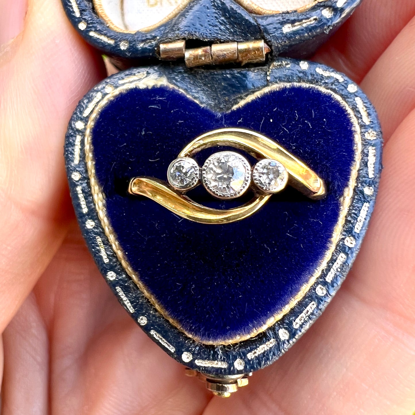 Edwardian 18CT Gold Three-Stone Diamond Ring