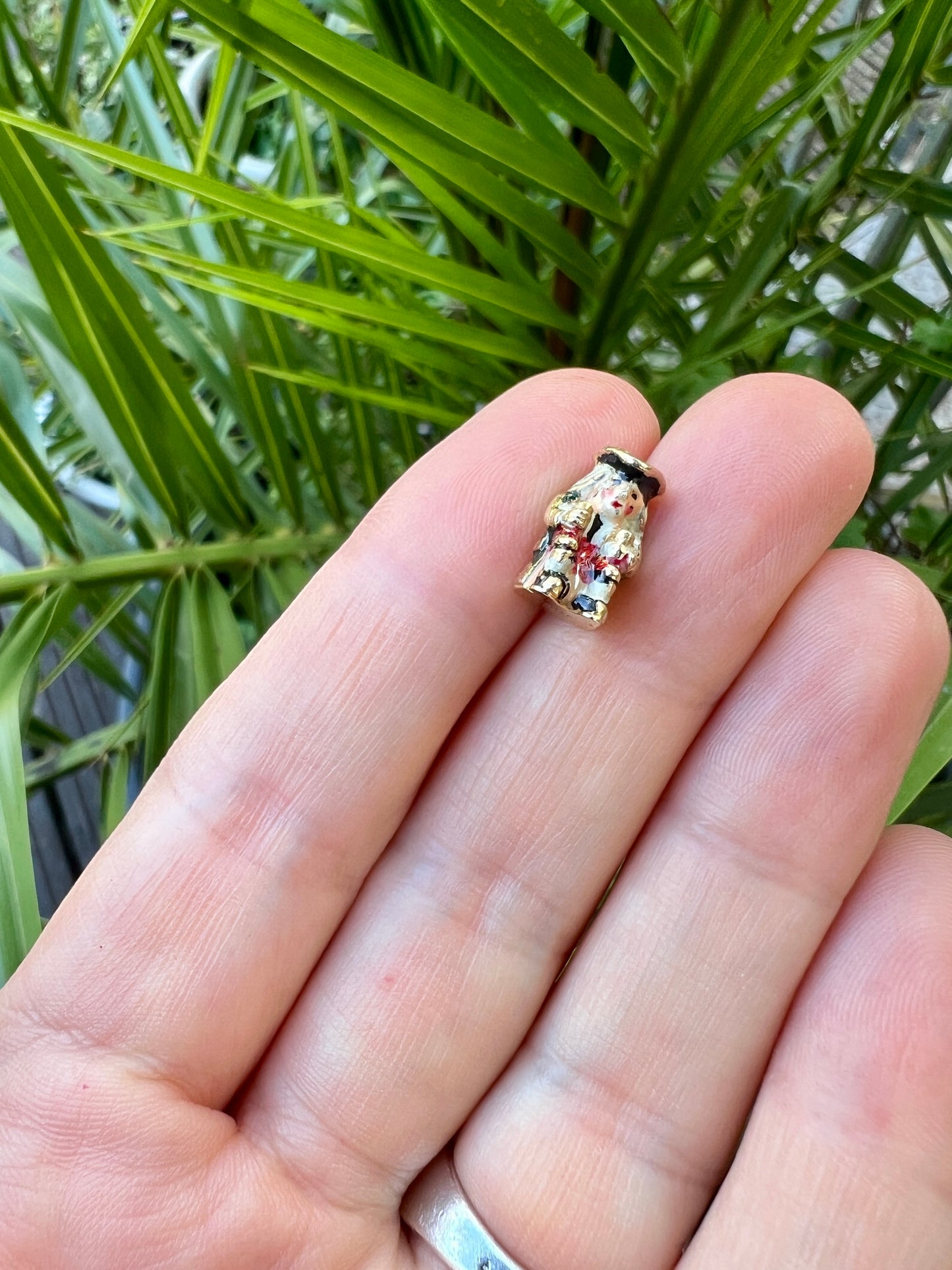 1959 Vintage 9CT Gold Enamel Toby Jug Charm