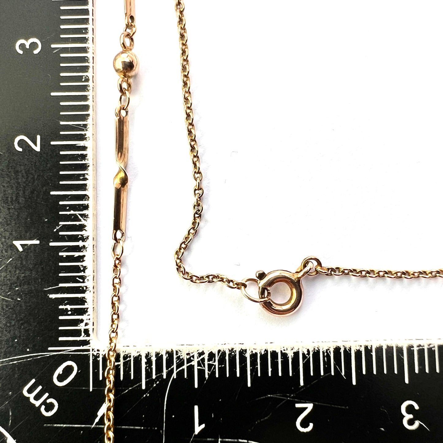 Edwardian 9CT Gold Fancy Link Necklace