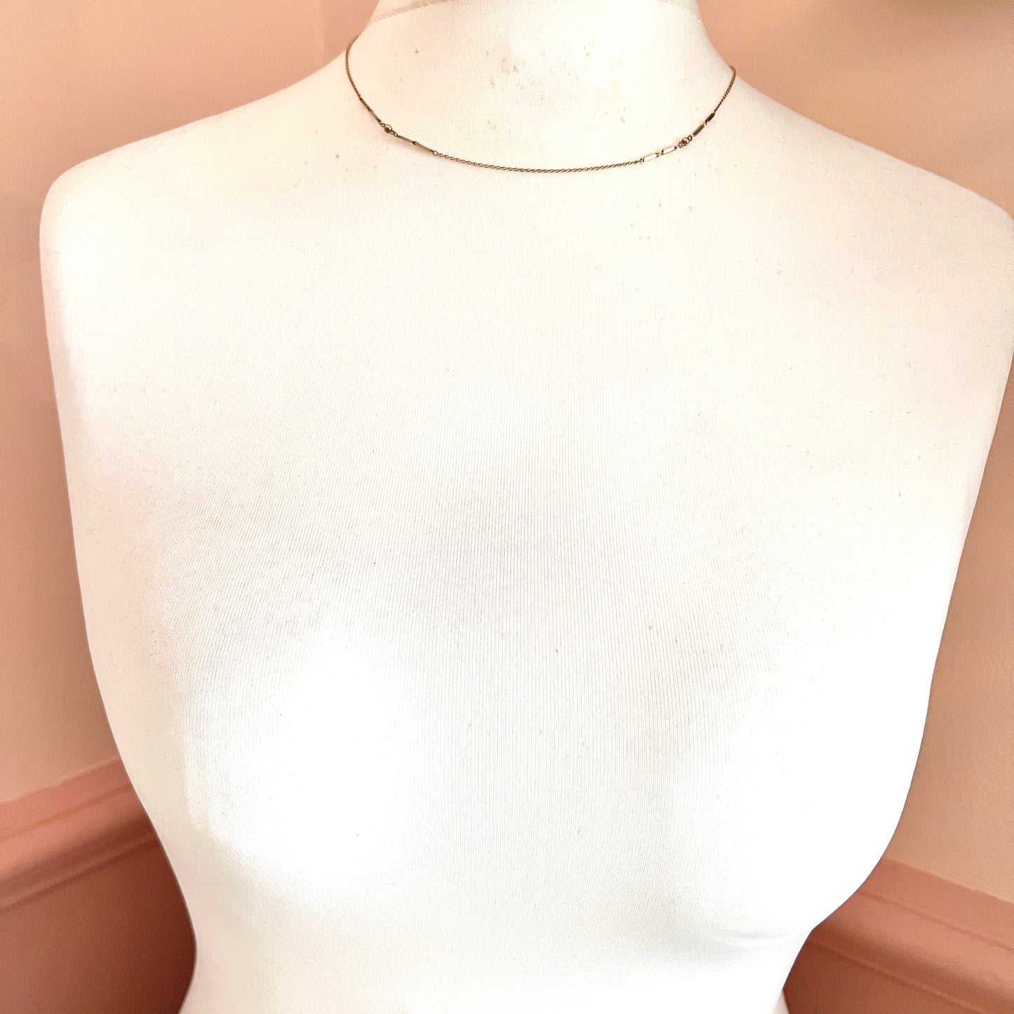 Edwardian 9CT Gold Fancy Link Necklace