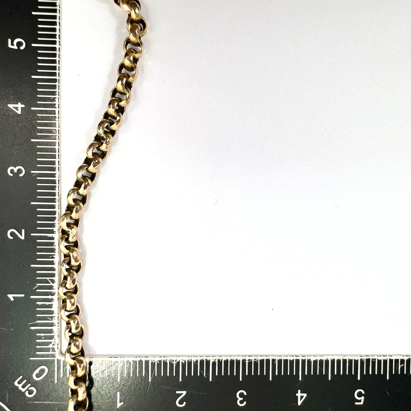 Edwardian 9CT Gold Belcher Chain Necklace